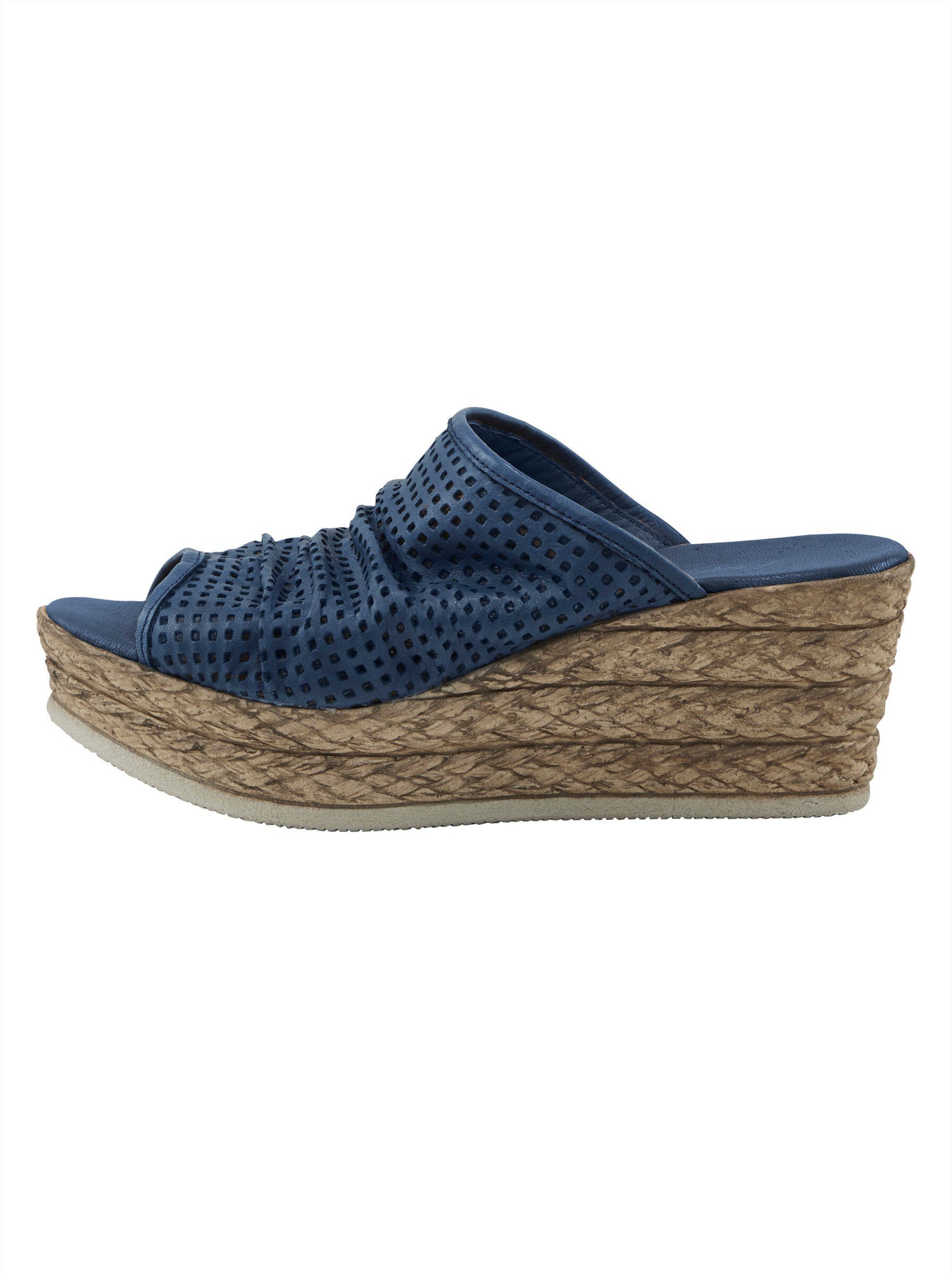 Andrea Conti jeansblau Sandalette