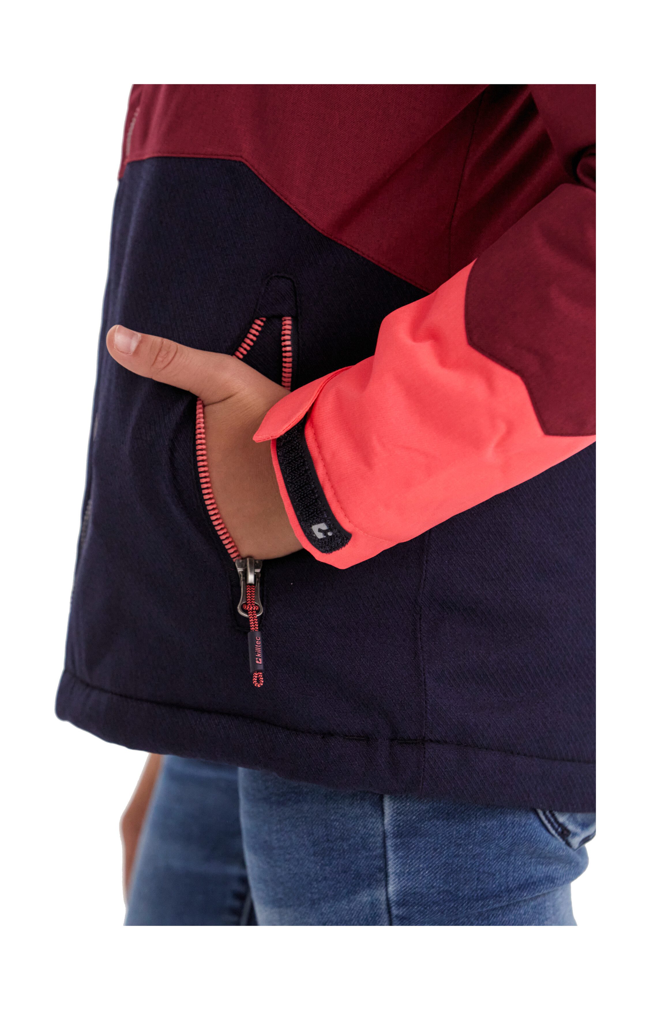 Killtec Outdoorjacke Lynge GRLS JCKT B Wasserdichte Winterjacke mit Kapuze, Fleece, verstellbaren Ärmeln