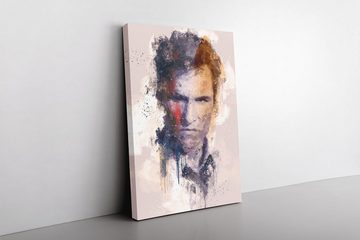 Sinus Art Leinwandbild True Detective Matthew McConaughey Porträt Abstrakt Kunst Kultserie 60x90cm Leinwandbild
