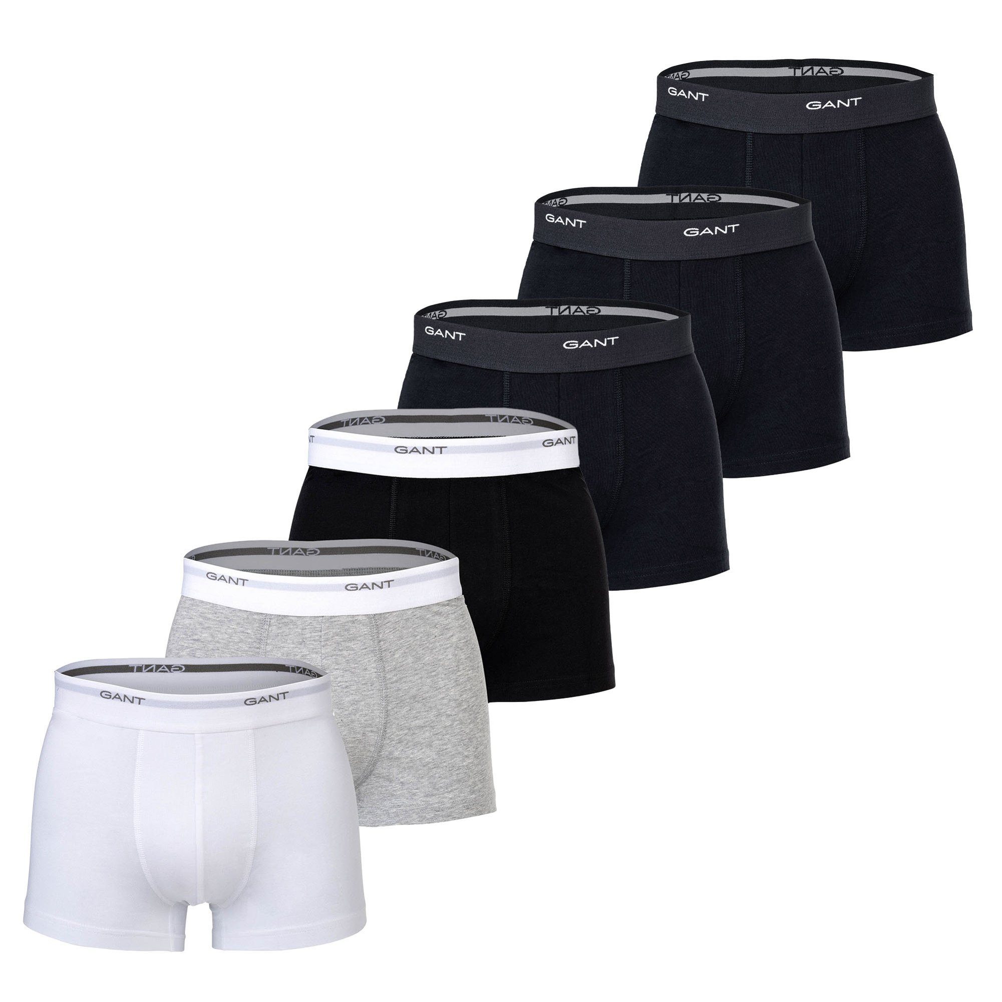 Gant Boxer Herren Boxershort 6er Pack Baumwolle (Packung, 6er Pack)