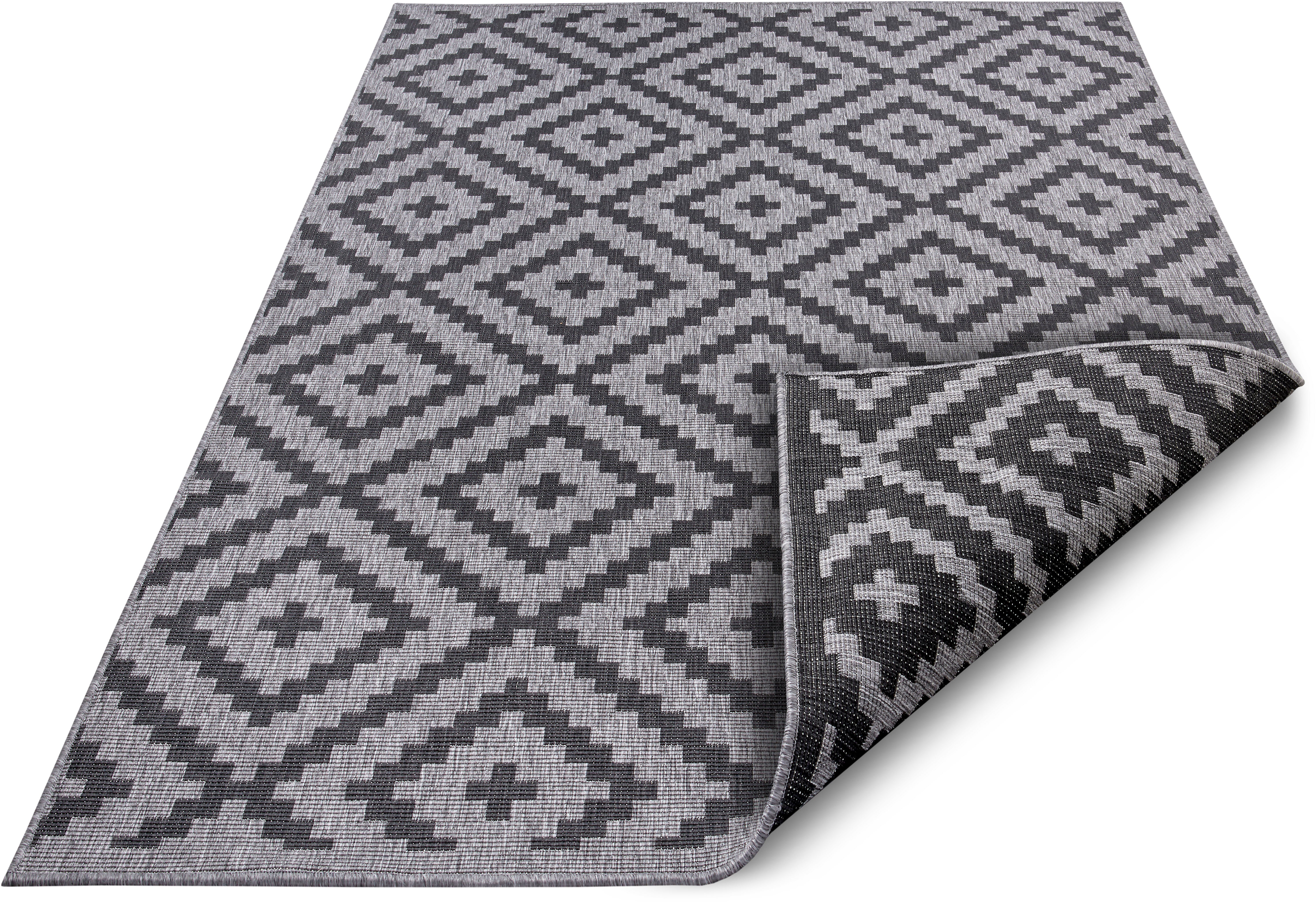 my home Teppich Ronda Wendeteppich, rechteckig, Höhe: 5 mm, Sisal-Optik, Flachgewebe, In- und Outdoor, geometrisches Boho Design. Reduzierter Preis € 85,79. Unverbindliche Preisempfehlung € 237,99