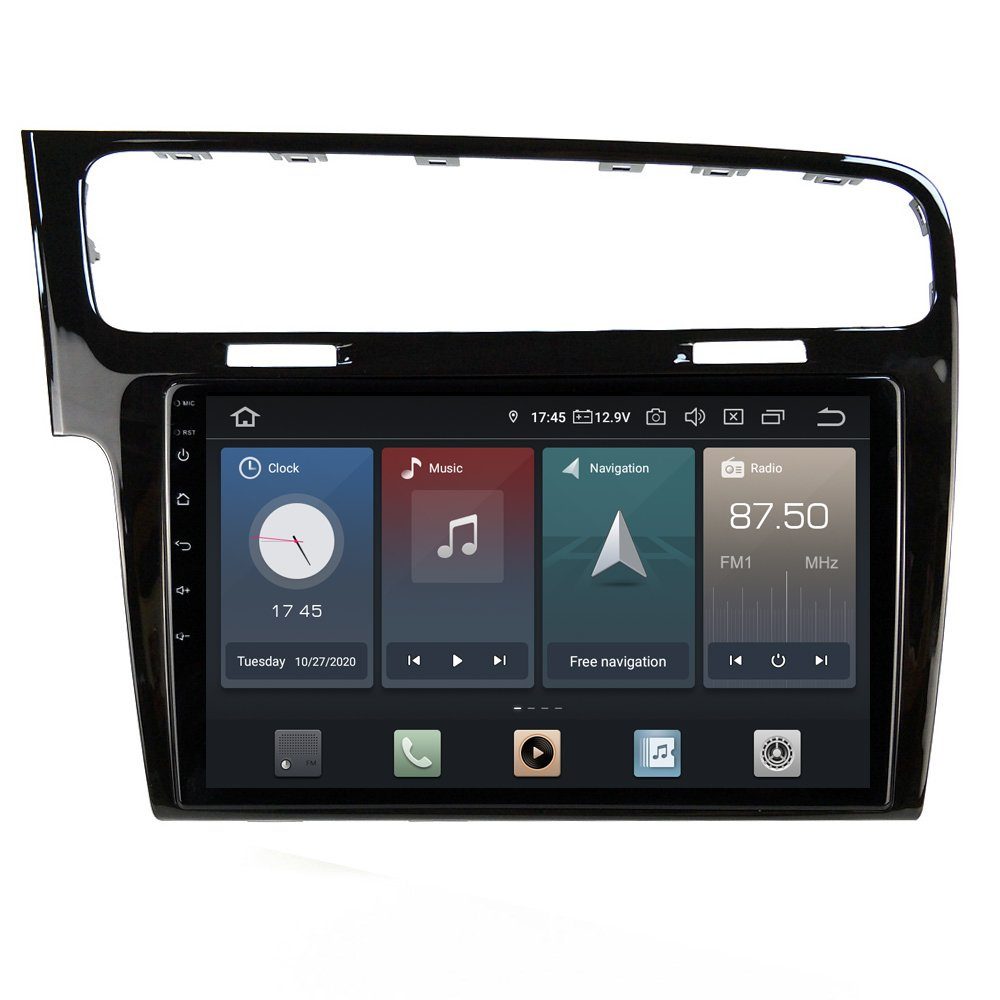 Für Volkswagen Golf 7 VII 10" Touch Android Radio CarPlay AndroidAuto Einbau-Navigationsgerät