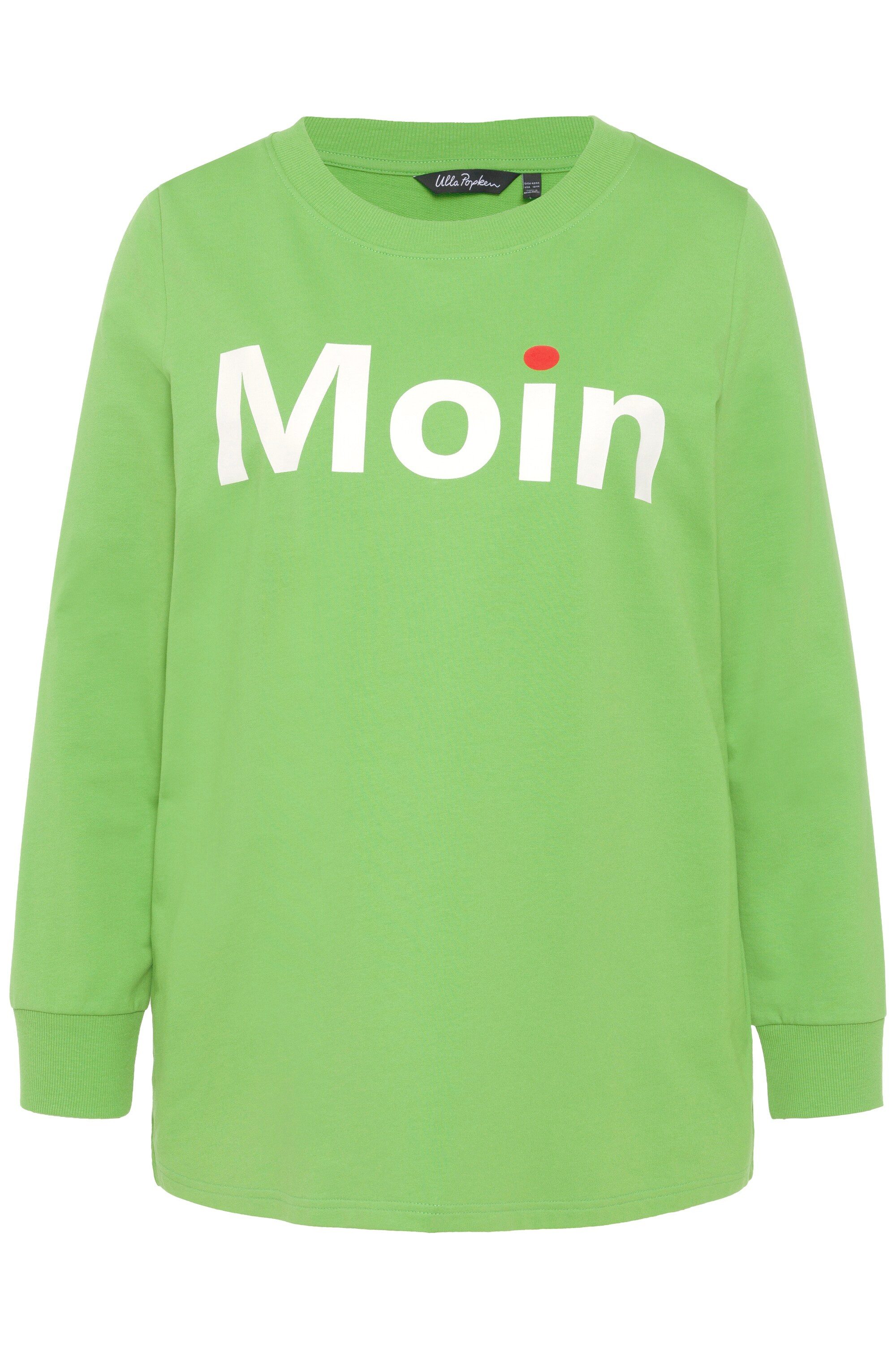 Ulla Popken Sweatshirt Sweatshirt Gruß-Motiv Rundhals günstig online kaufen