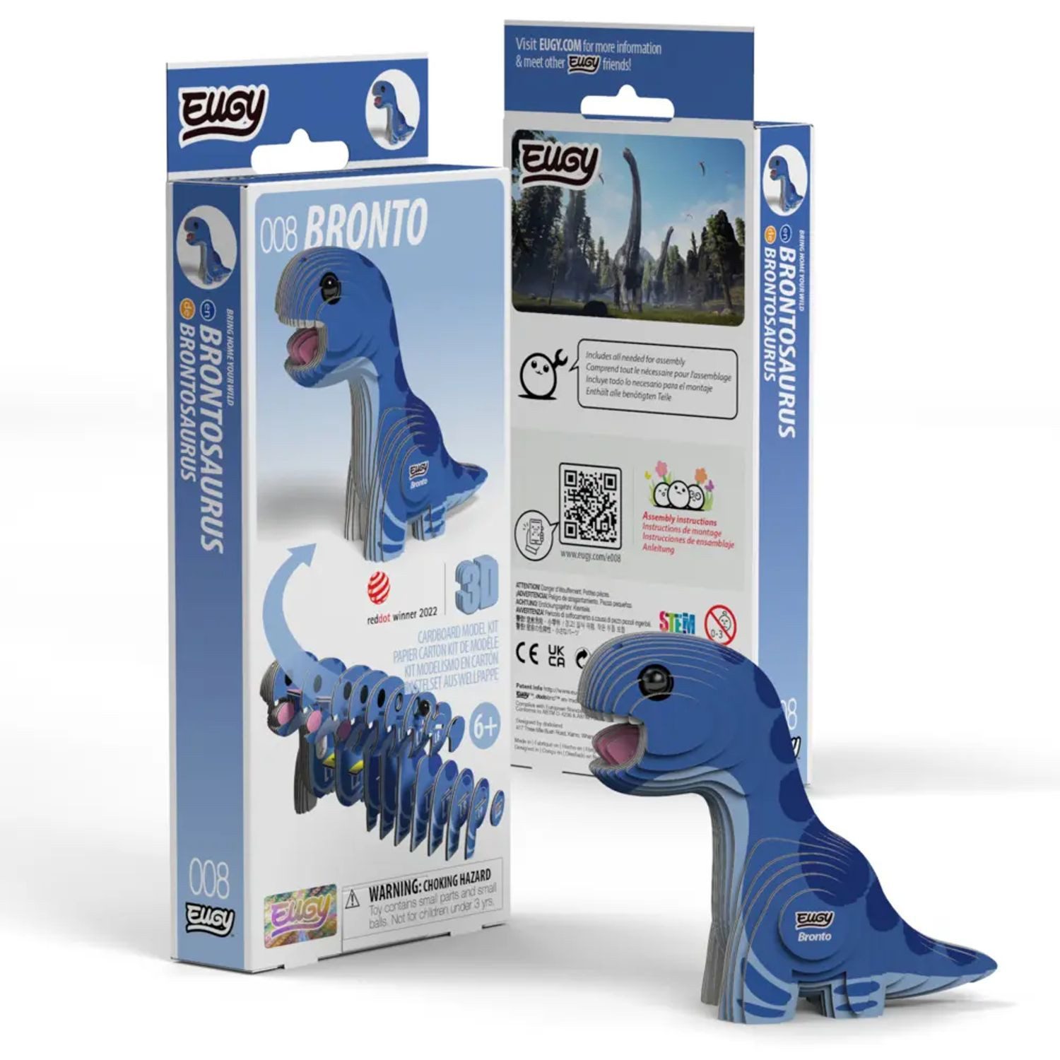BrainBox Spiel EUGY - 3D Bastelset Brontosaurus