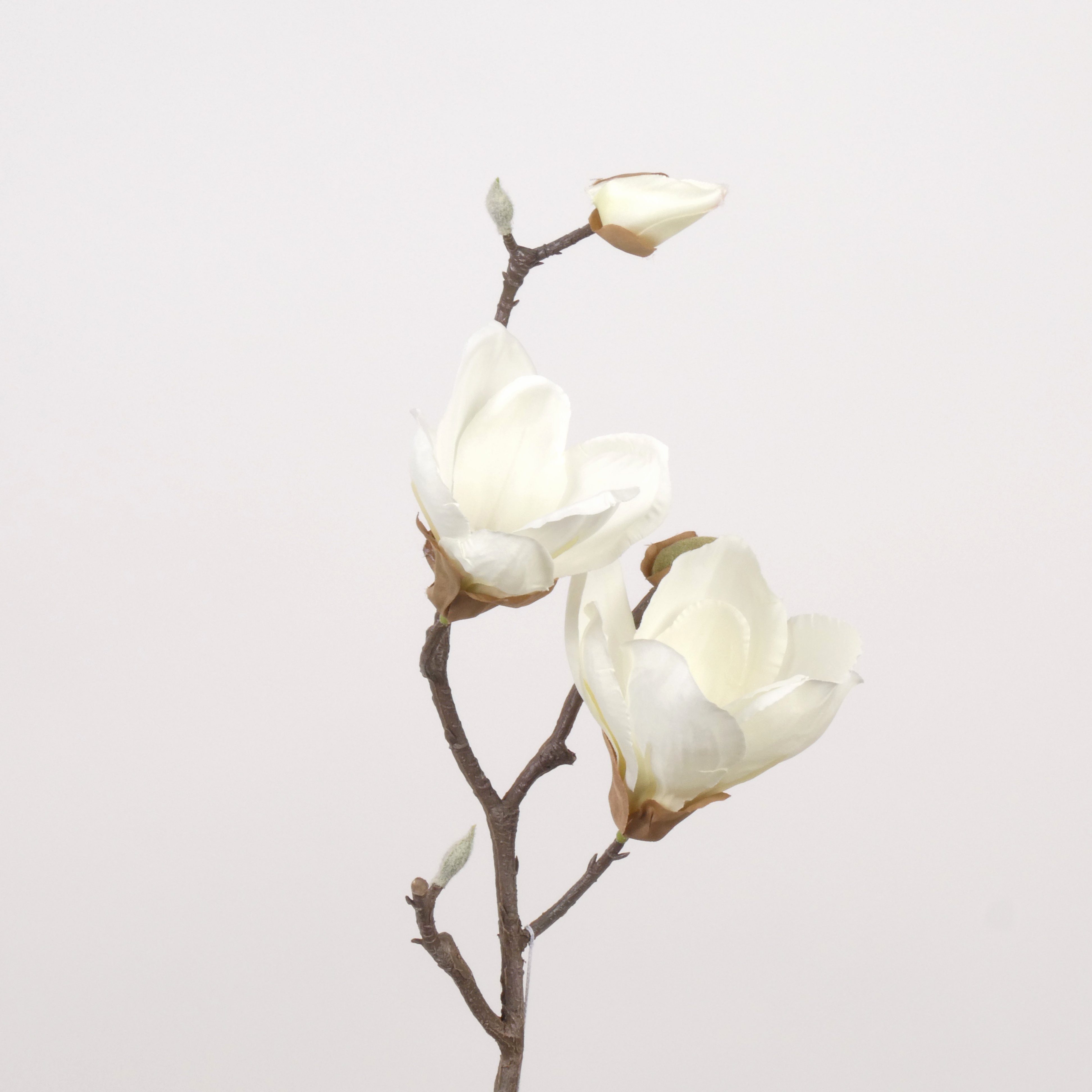 Kunstblume Kunststielblume MAGNOLIE weiß 41 cm, Goods NL, Höhe 41 cm