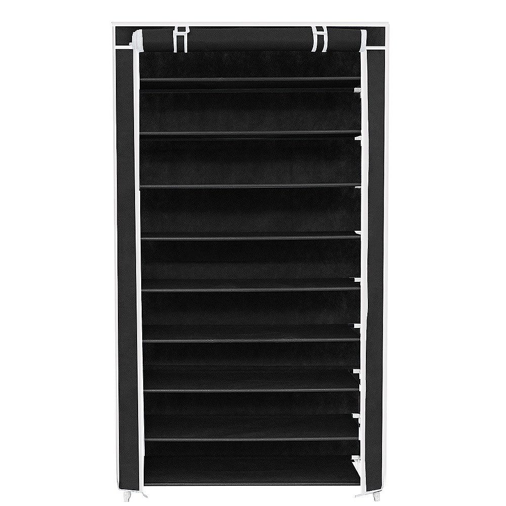 JEOBEST Schuhregal Schuhschrank 9 Ebenen, Schuhaufbewahrung mit staubdichte günstig online kaufen