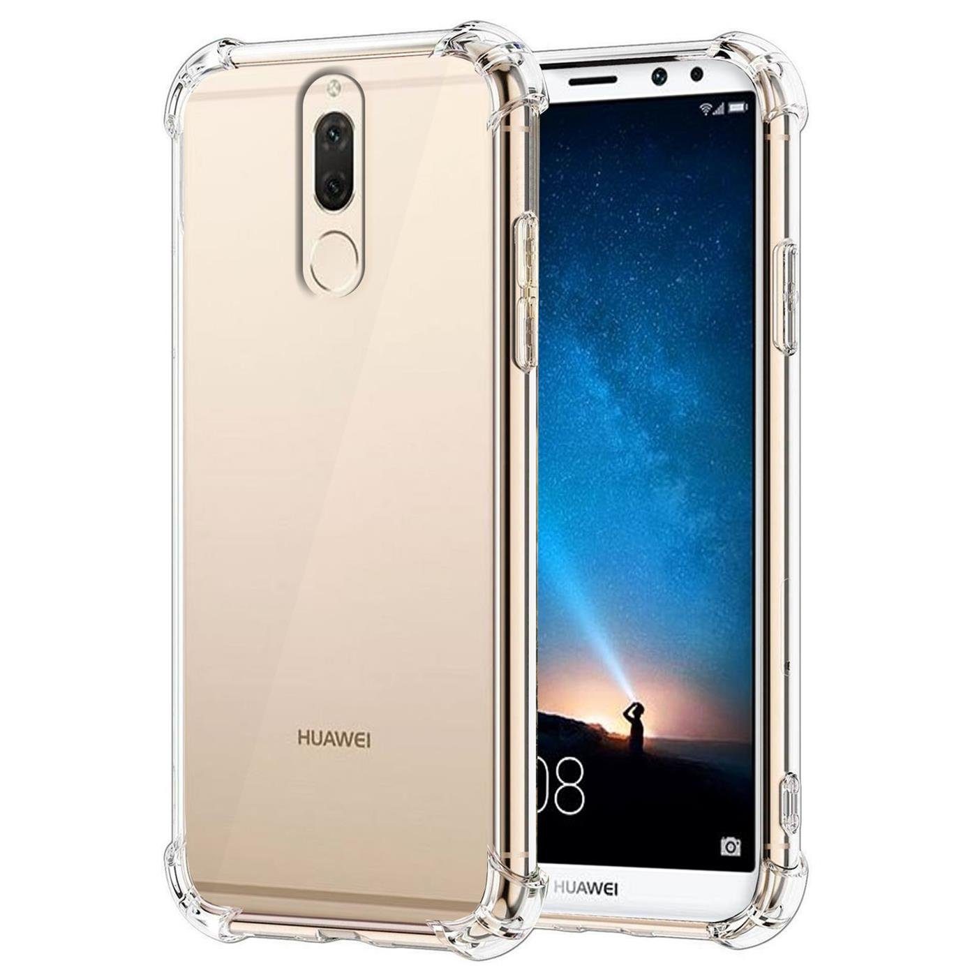 CoolGadget Handyhülle Anti Shock Rugged Case für Huawei Mate 10 Lite 5,9 Zoll, Slim Cover Kantenschutz Schutzhülle für Mate 10 Lite Hülle Transparent