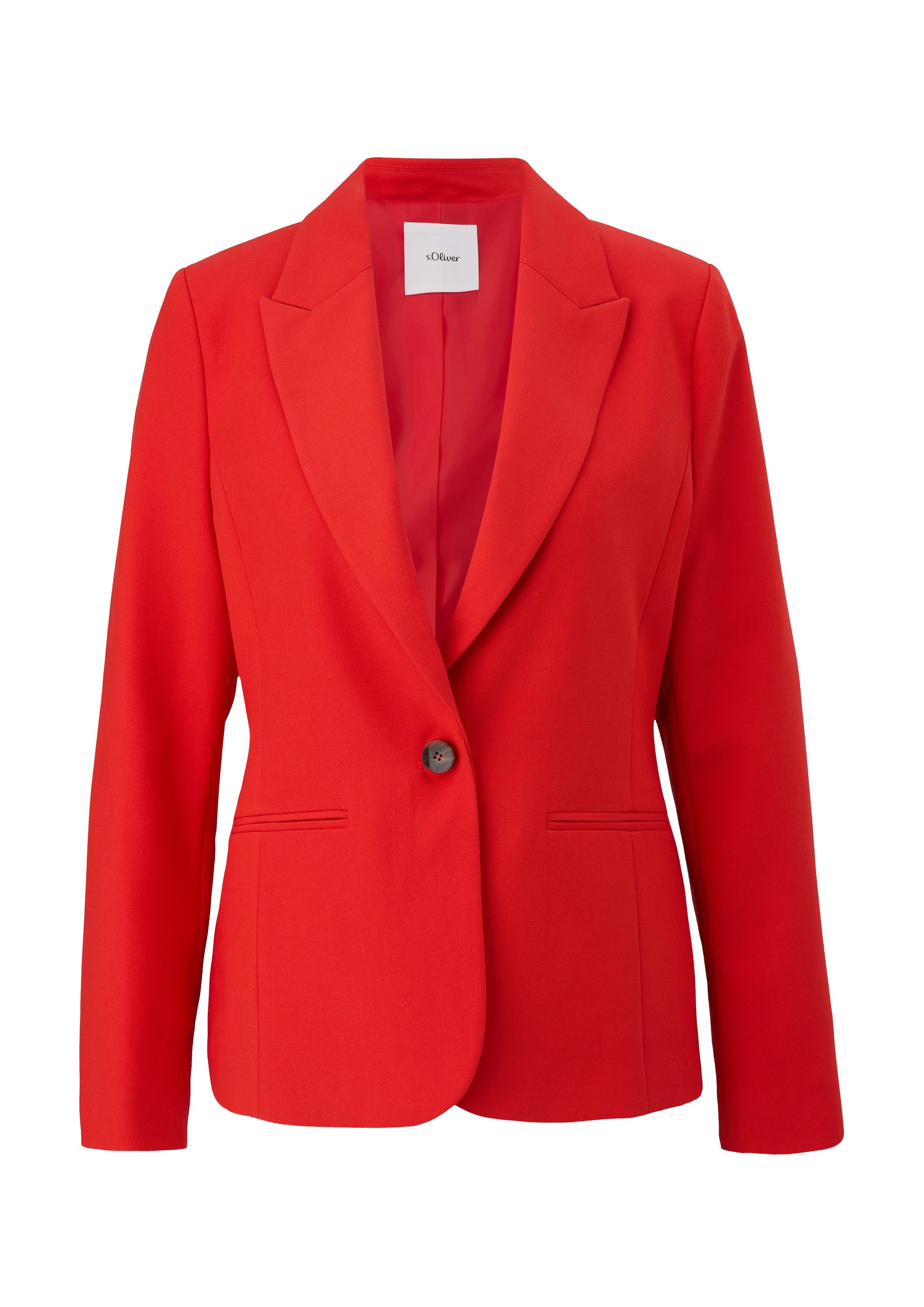 s.Oliver Jackenblazer Indoor-Blazer Blazer aus Viskosemix