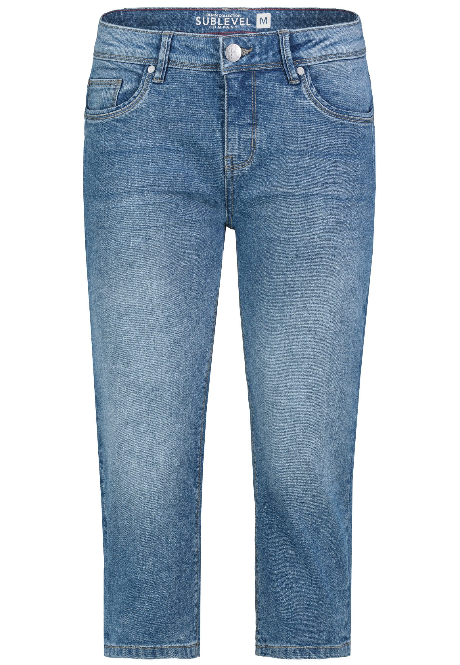 SUBLEVEL Jeansshorts Mid Waist Kurze Jeans günstig online kaufen