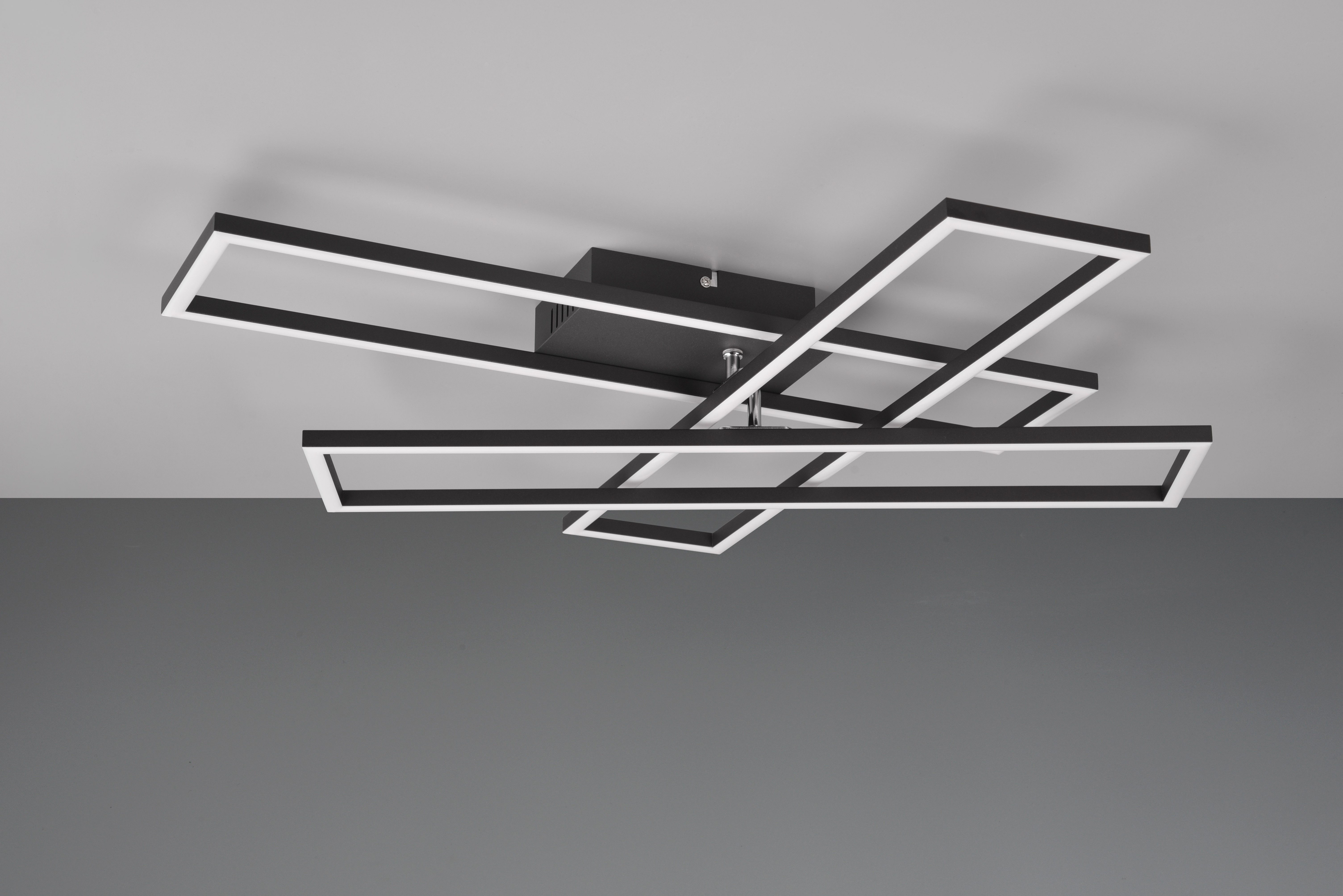 OTTO home LED Deckenleuchte Druell, Deckenlampe oder Wandlampe LED Module schwenkbar dimmbar CCT, CCT - über Fernbedienung, Dimmfunktion, Fernbedienung, Infrarot inkl., mehrere Helligkeitsstufen, LED fest integriert, warmweiß - kaltweiß, inkl Fernbedienung Lichtfarbe 2700-6500 Kelvin kalt- warmweiß 4600 Lm