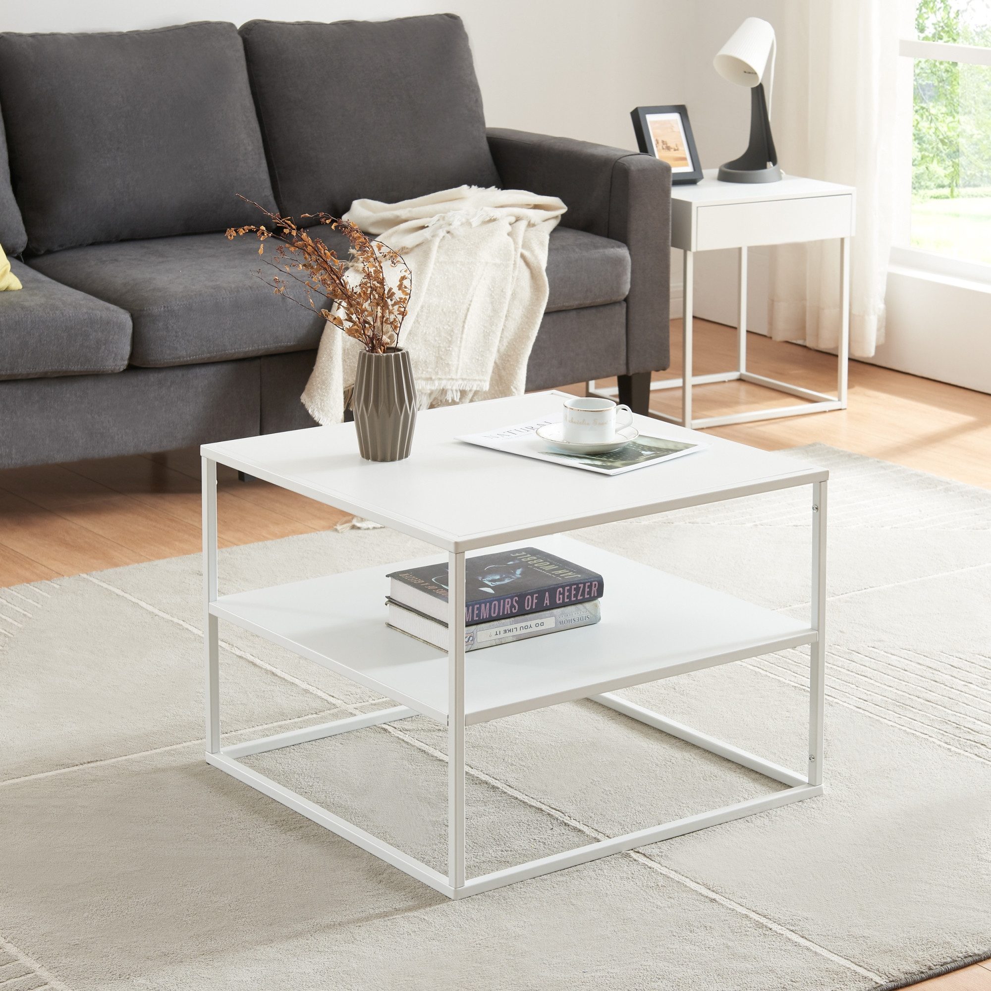 en.casa Couchtisch, »Solund« Beistelltisch mit Ablage günstig online kaufen