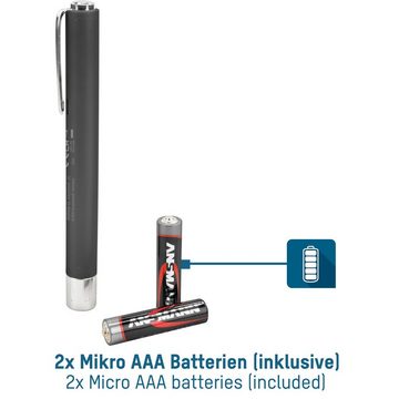 ANSMANN AG LED Taschenlampe Stiftleuchte PLC20B LED mit Cliptaste inkl. AAA Batterien