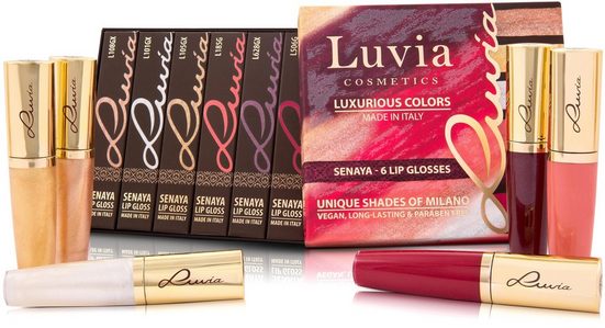 Luvia Cosmetics Lipgloss »Senaya Luxurious Colors«, 6-tlg.