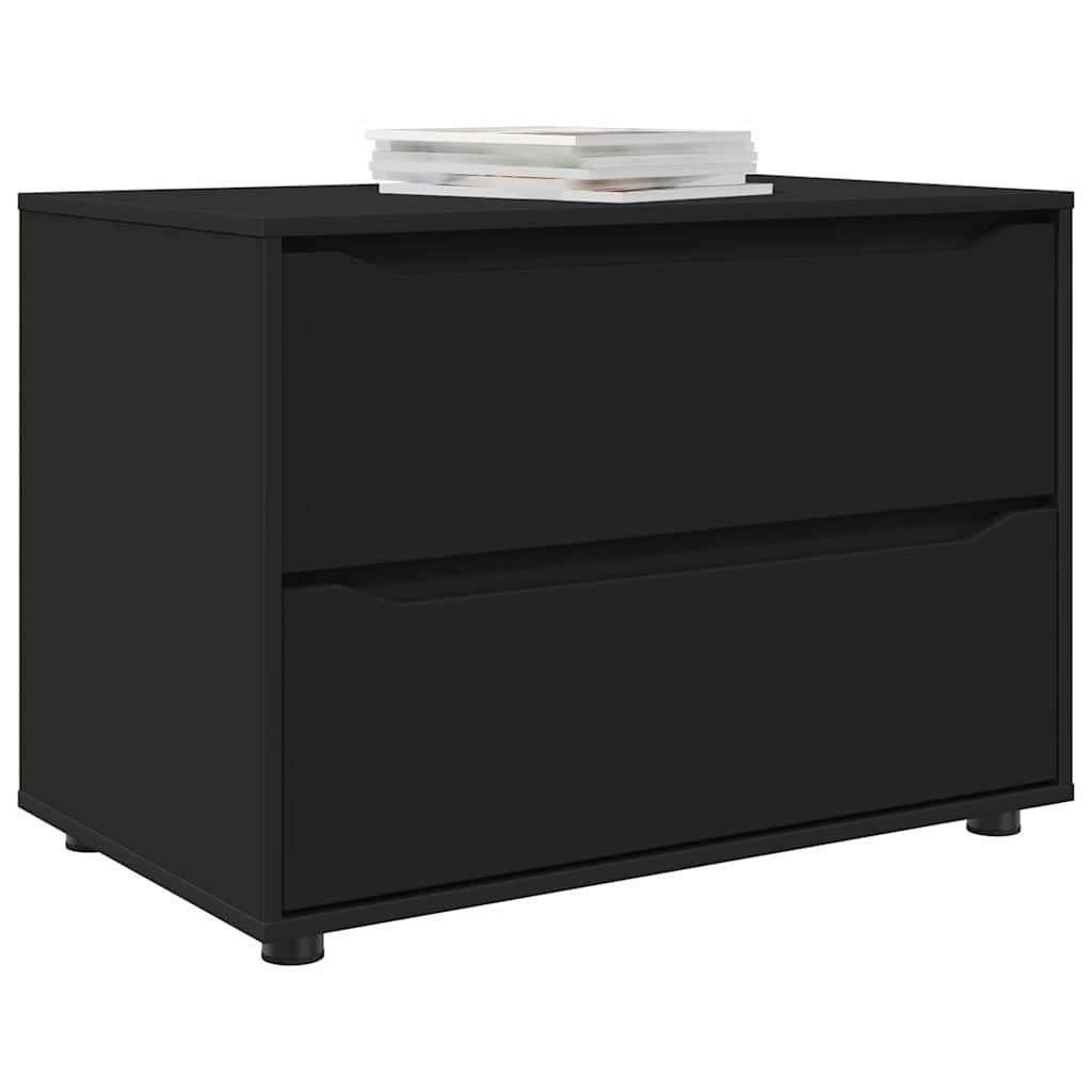 vidaXL Fächerschrank Aufbewahrungsschrank Schwarz 80 x 48 x 57 cm Holzwerks günstig online kaufen