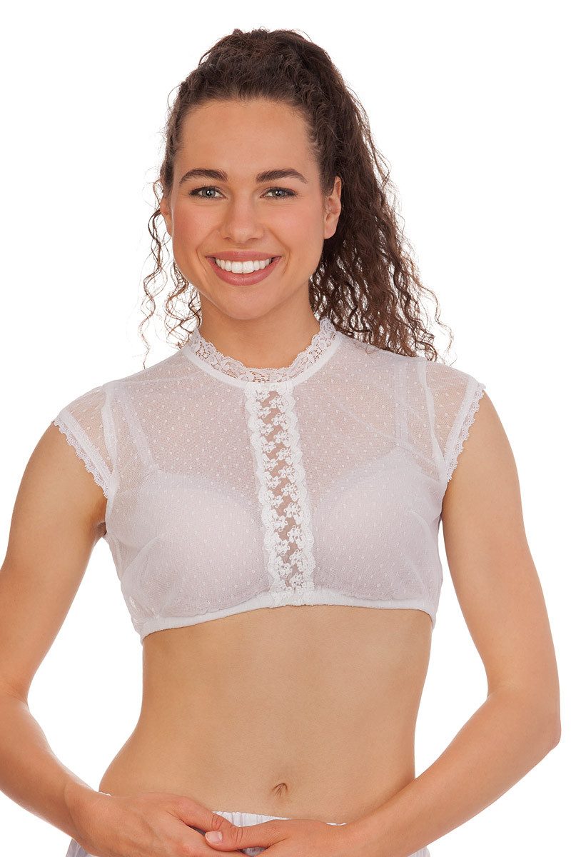 MarJo Dirndlbluse Dirndlbluse - NIKOLA-DALI - weiß, offweiß