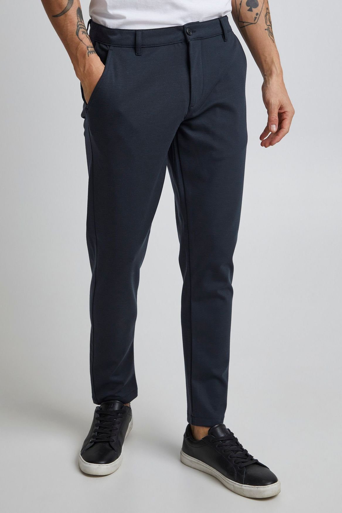 Casual Stoff Chinohose Business SDDave Dunkelblau !Solid in 4133 Hose Chino (1-tlg)