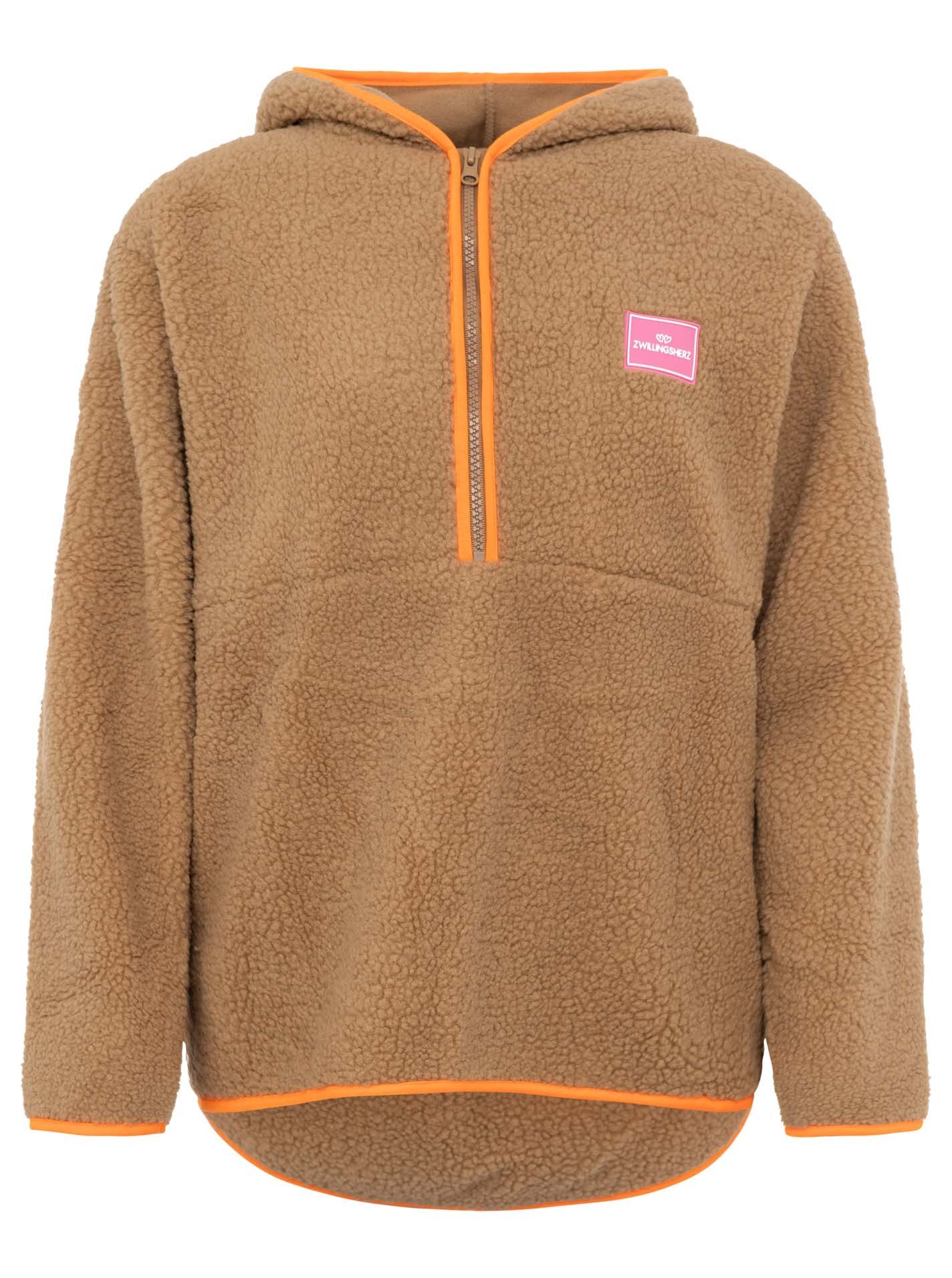 Zwillingsherz Hoodie Teddyhoodie mit Zipper