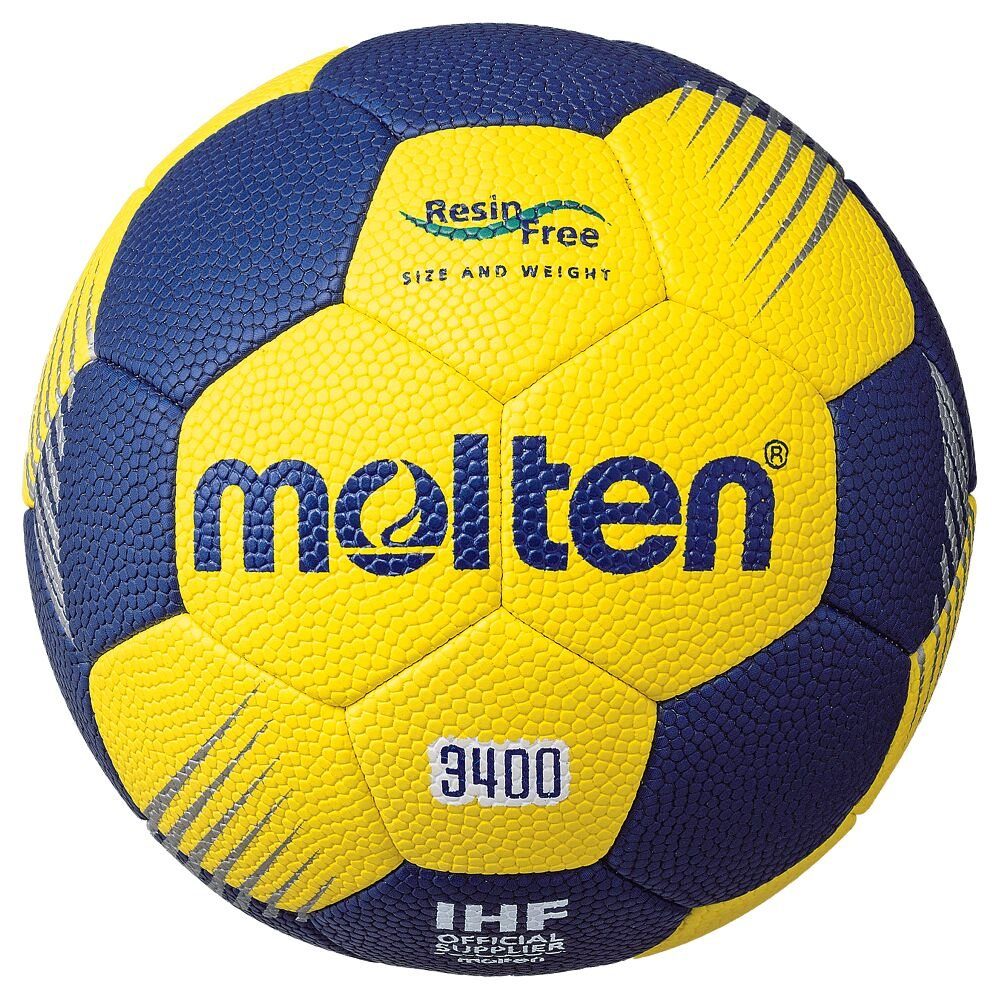 Molten Handball Handball HF3400-YN, für Ball Hochwertiger harzfreies Training 2 Größe