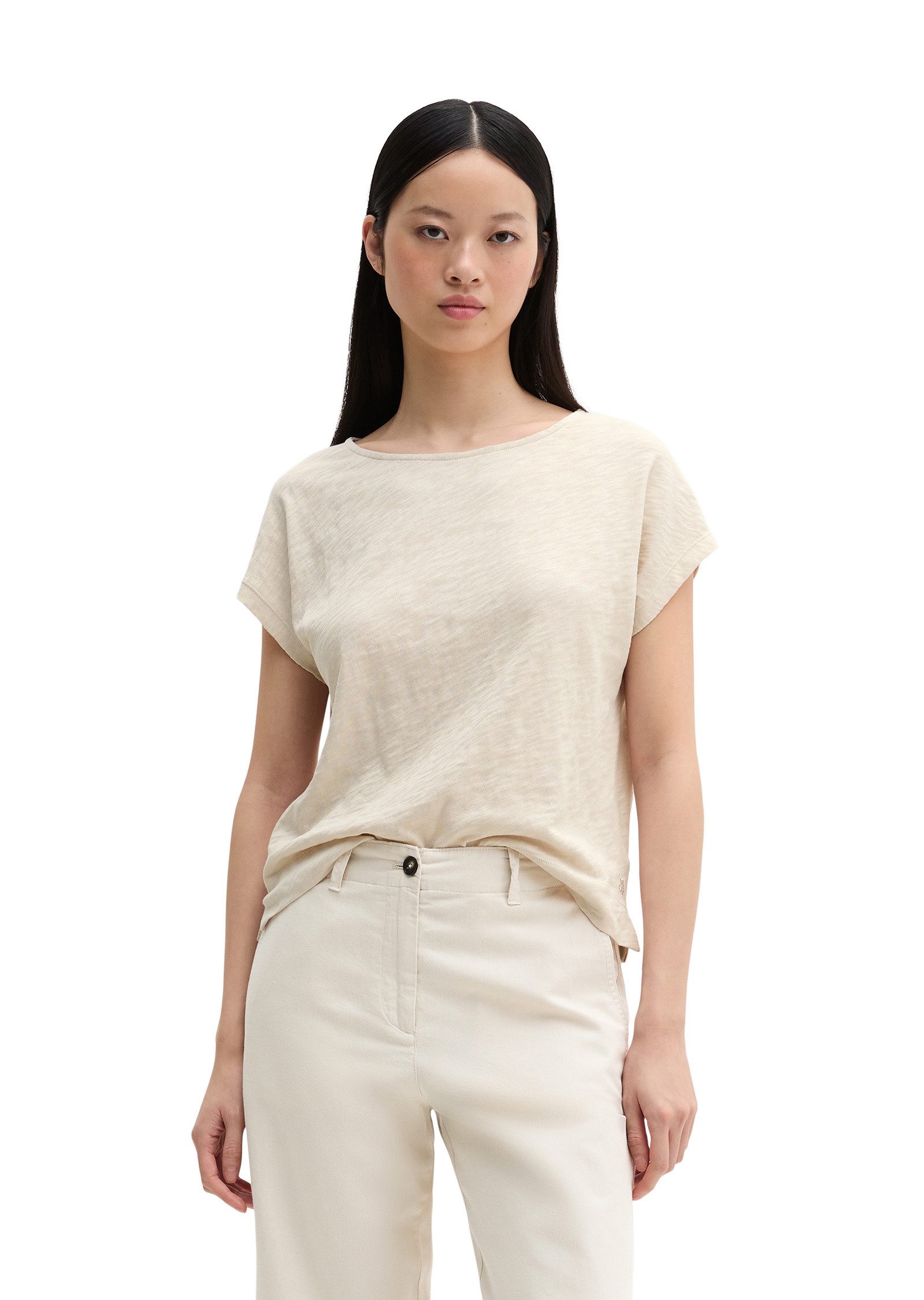 Marc O'Polo T-Shirt aus weichem Baumwoll-Slub-Jersey günstig online kaufen