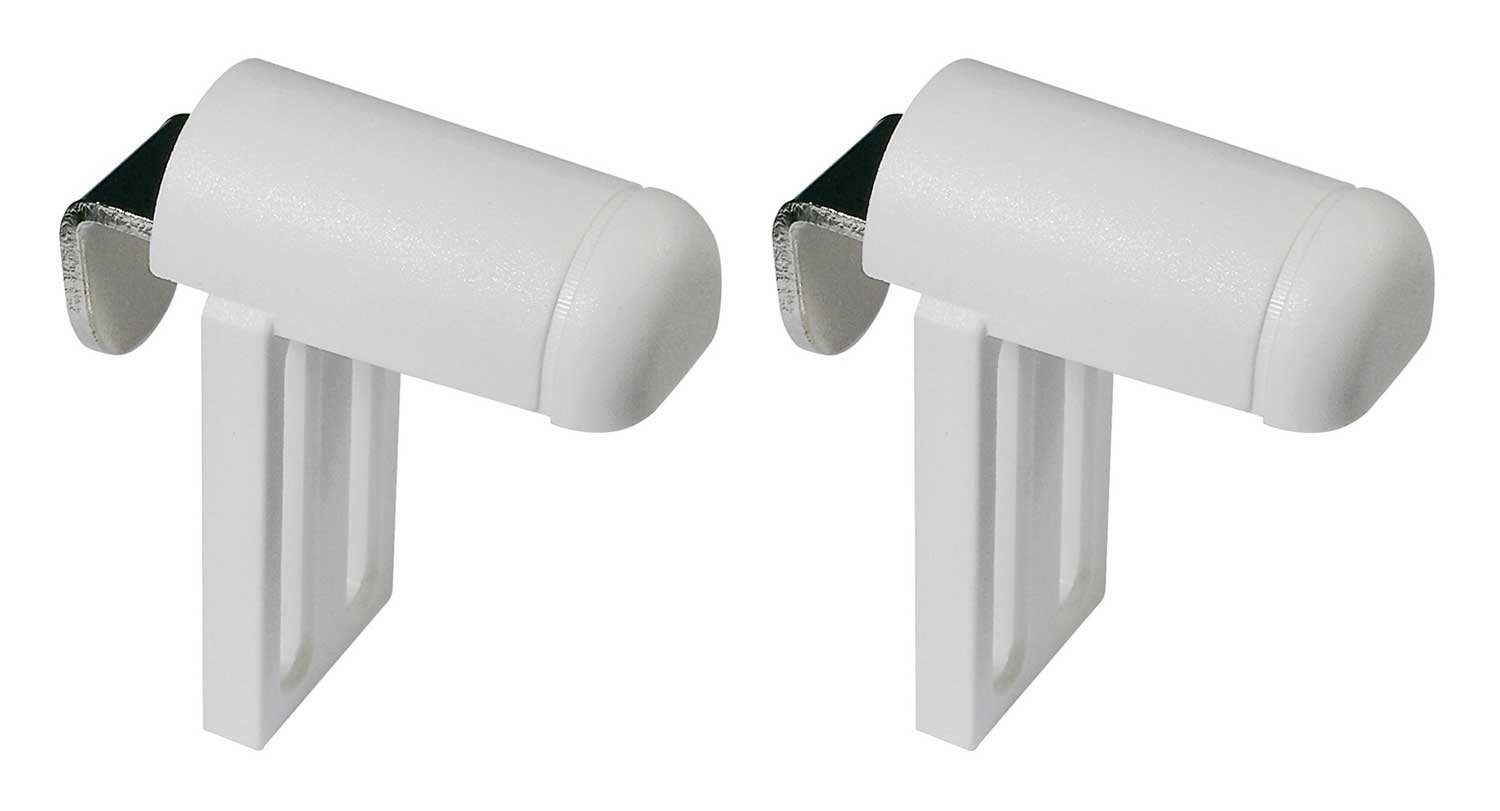 mydeco Klemmträger LOUISIE, Breite 2,5 cm, Höhe 5,5 cm, Weiß, Jalousien, Rollos, (2-tlg), Kunststoff
