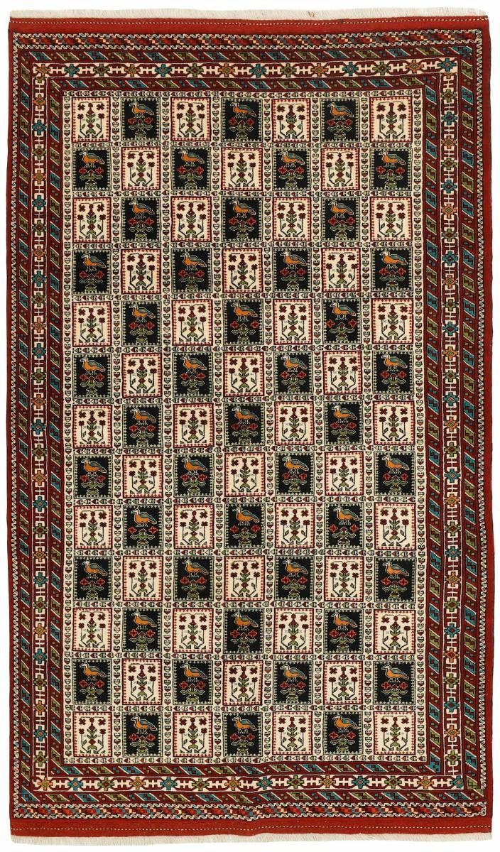 Orientteppich Turkaman 154x252 Handgeknüpfter Orientteppich / Perserteppich, Nain Trading, rechteckig, Höhe: 6 mm