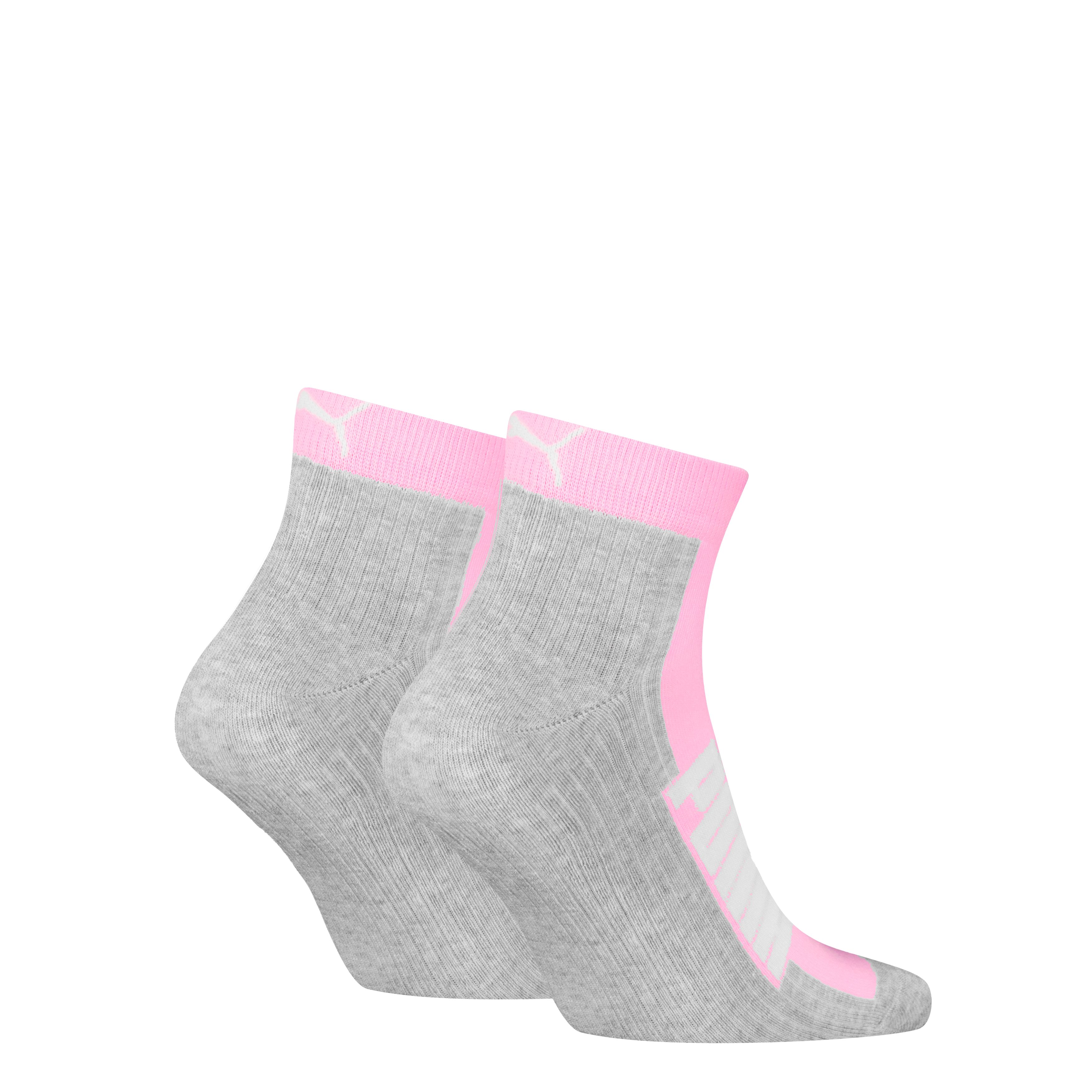 PUMA Kurzsocken PUMA UNISEX BWT CUSHIONED QUARTER 2P (2 Paar) Zweifarbig, Rippenbündchen