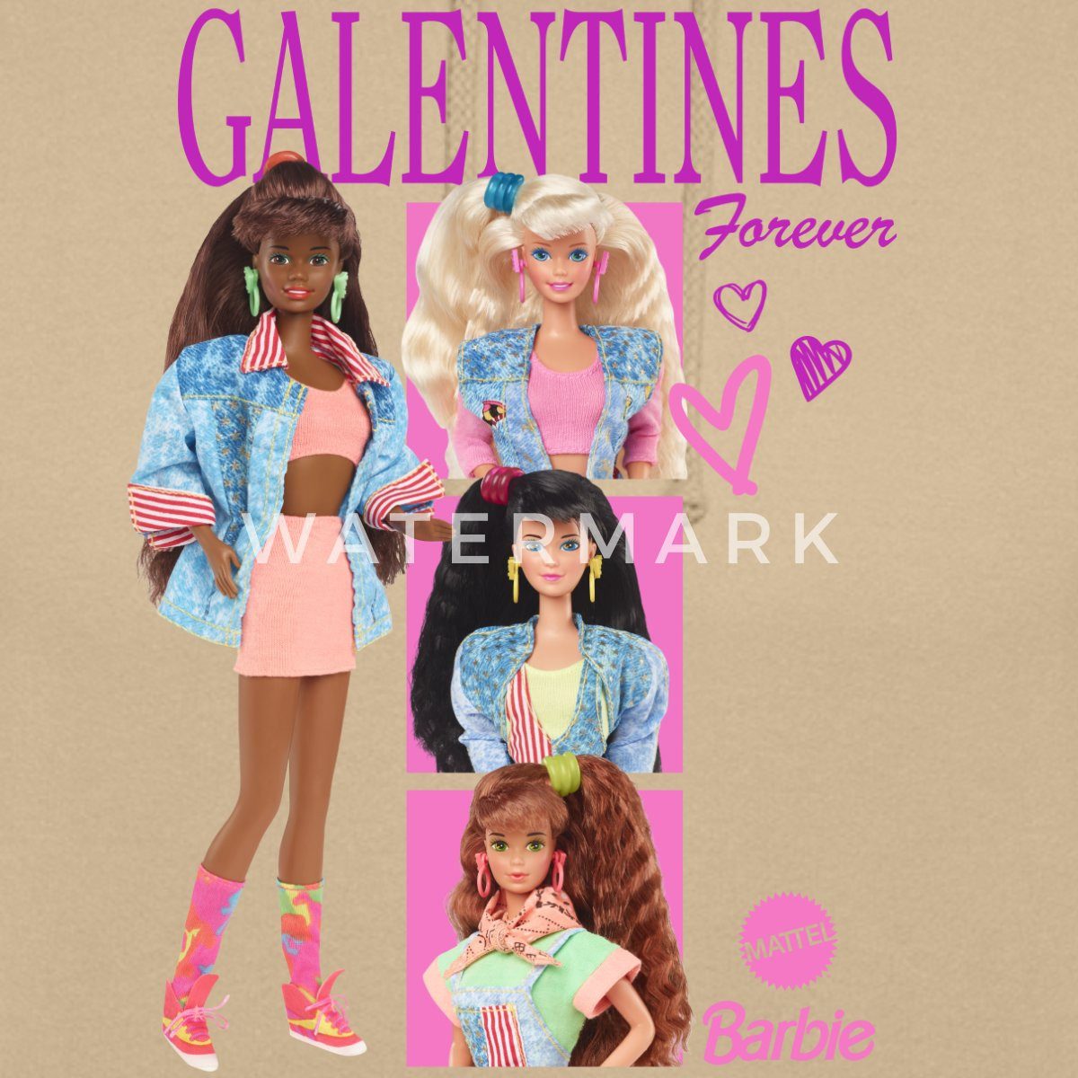 Spreadshirt Hoodie Barbie Galentines Forever Design Unisex Hoodie (1-tlg)