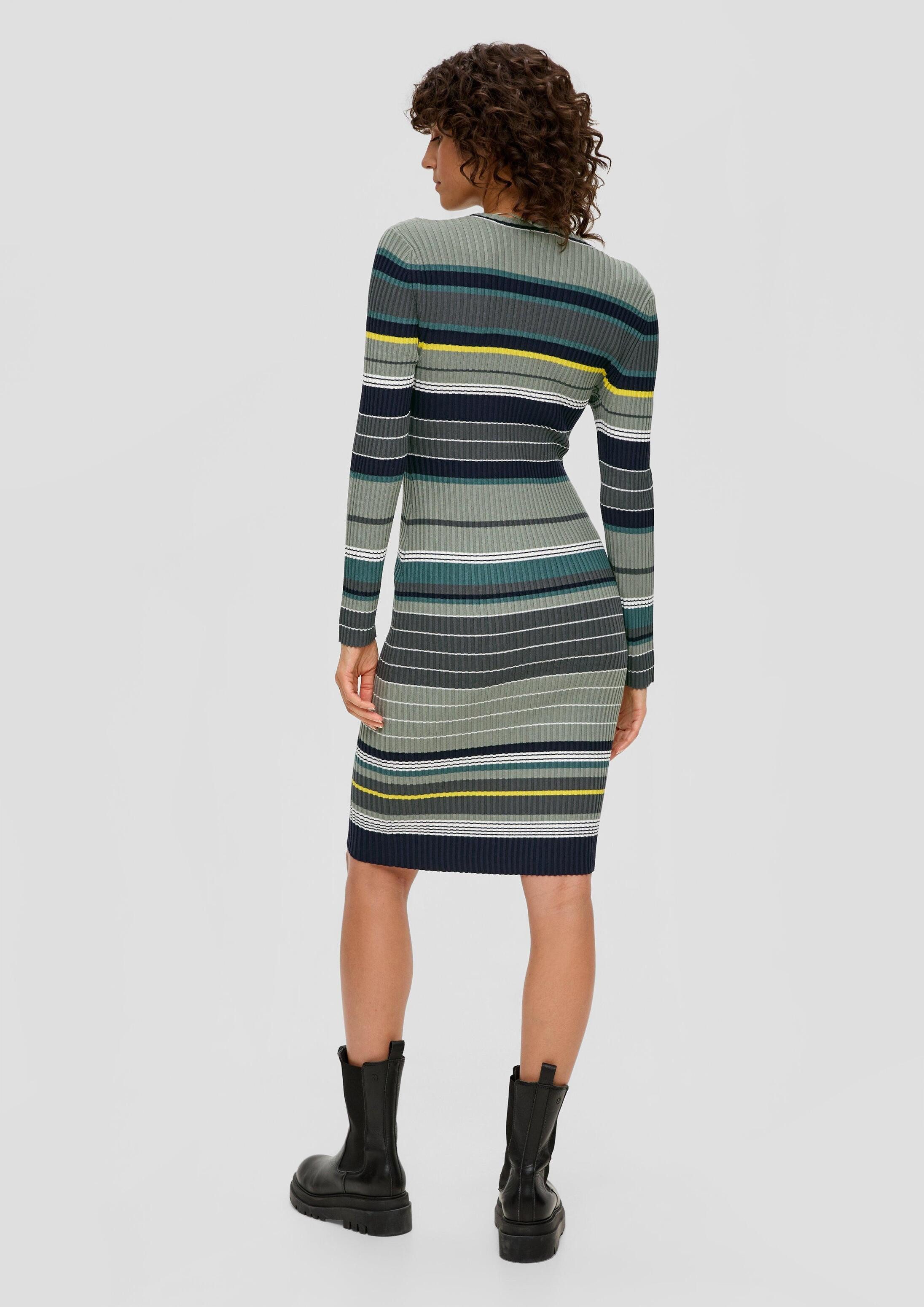s.Oliver Minikleid Kleid Rippkleid aus Viskosemix