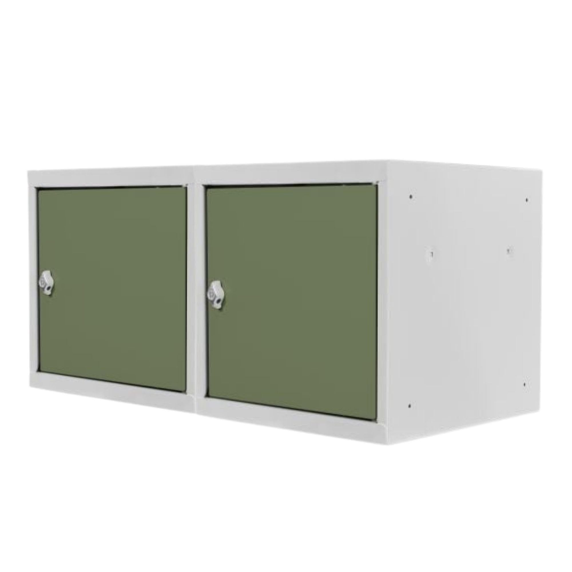 PROREGAL® Spind Schließfachwürfel Blocky mit Zylinderschloss + 2 Schlüssel, Grau