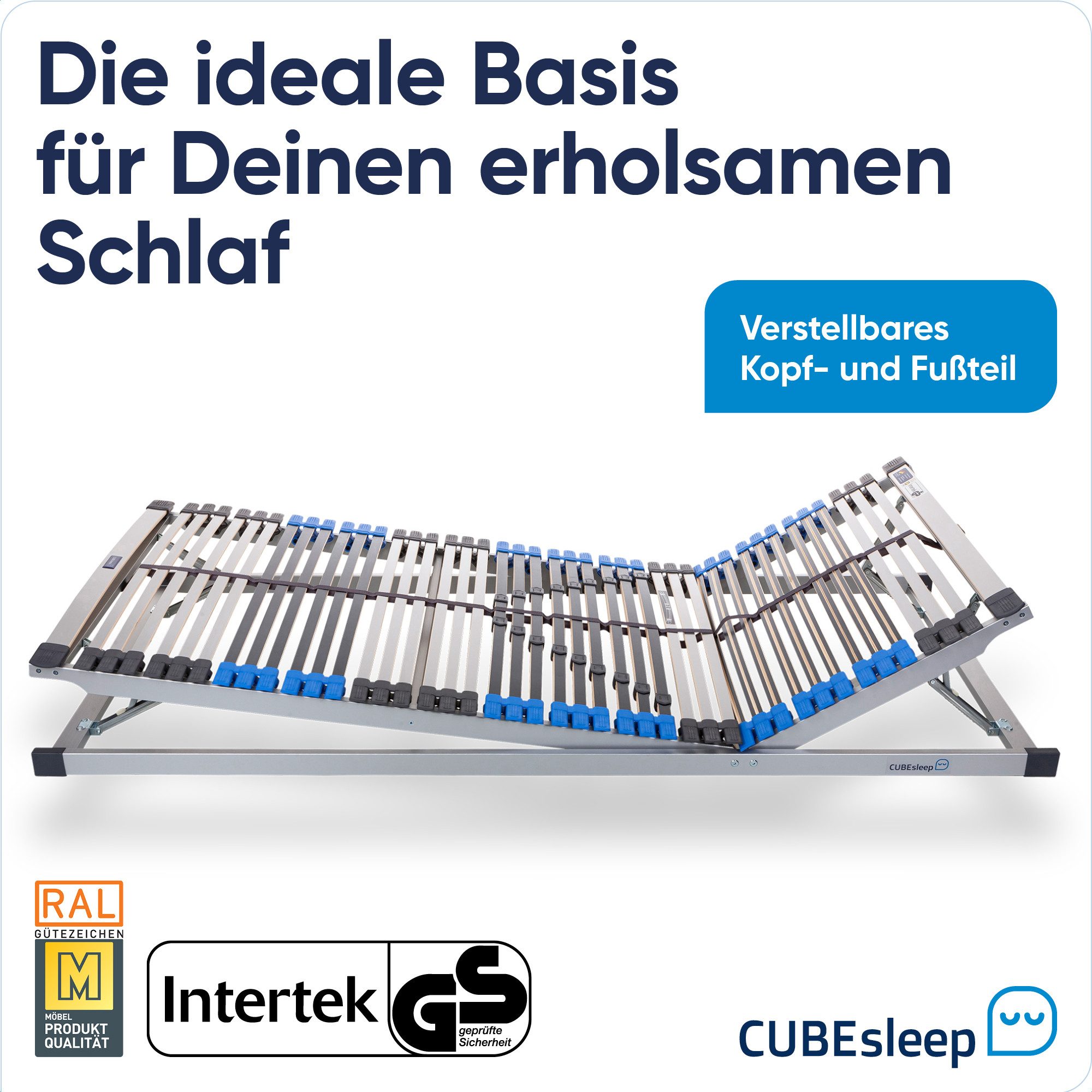 Lattenrost Pure KF, CUBEsleep, Kopfteil verstellbar, günstig online kaufen