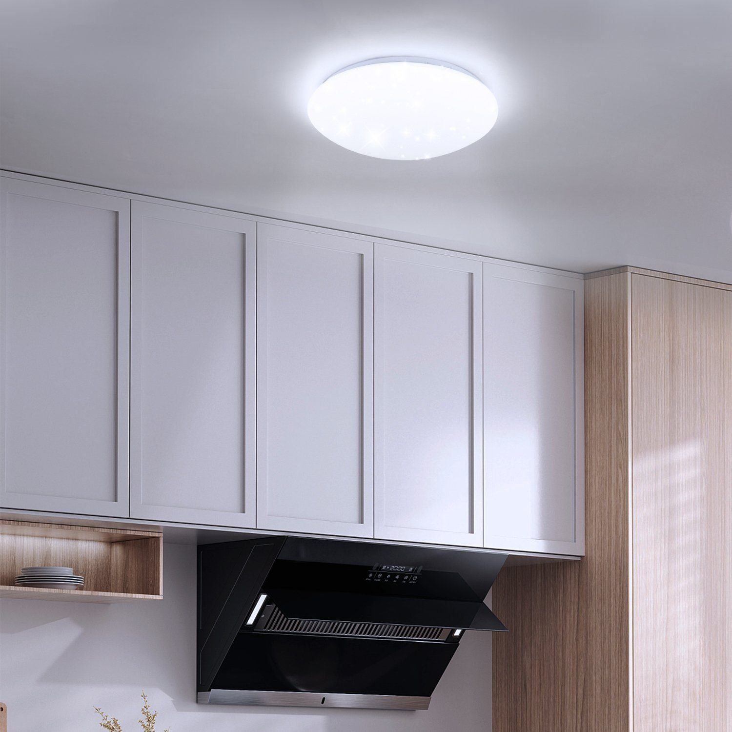 ZMH LED Deckenleuchte Whonzimmer Rund Deckenlampe Modern Sternhimmel Schlafzimmer Flur, RGB+CCT, LED fest integriert