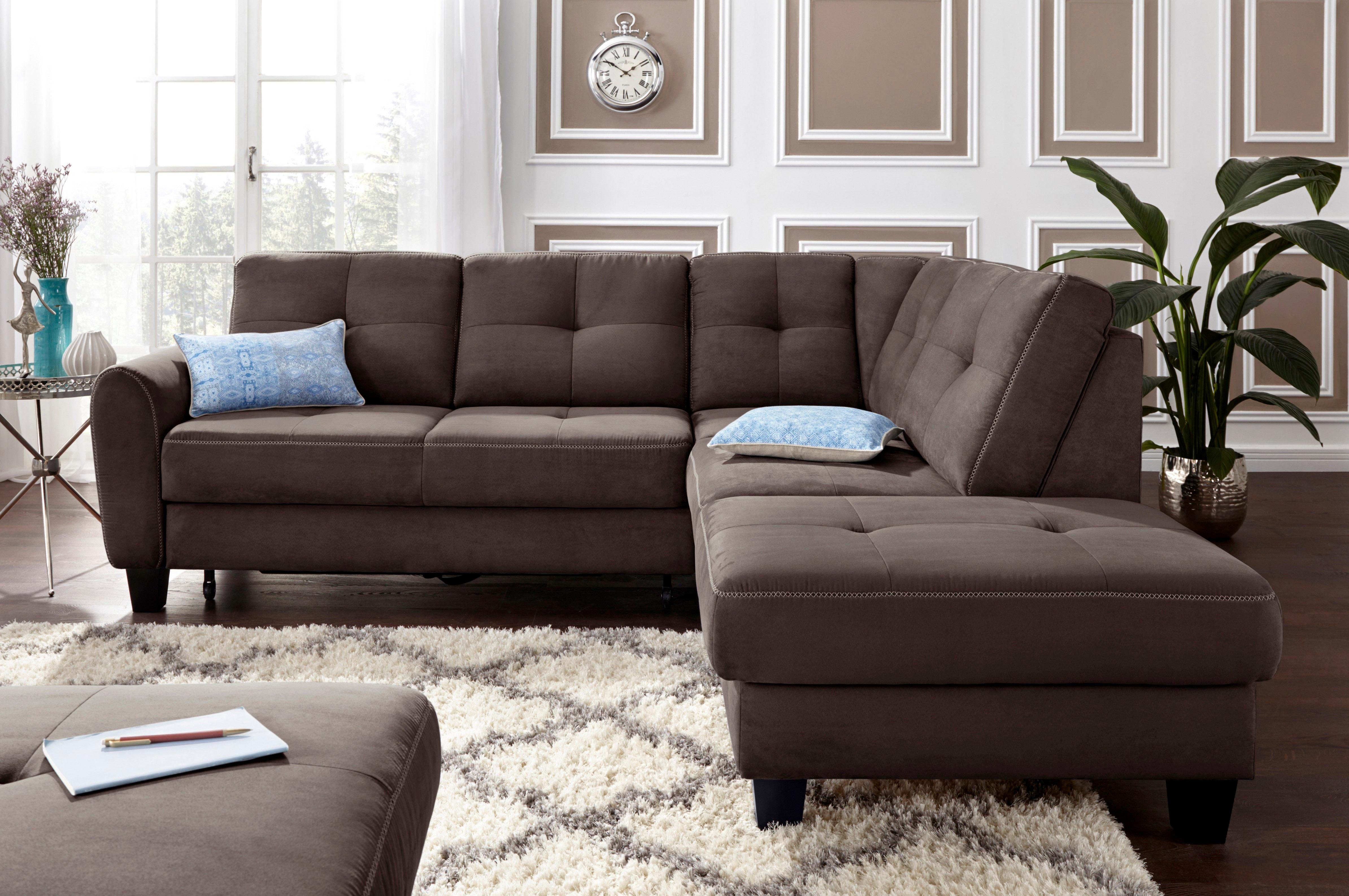 sit&more Ecksofa Varese L-Form, mit Federkern, günstig online kaufen