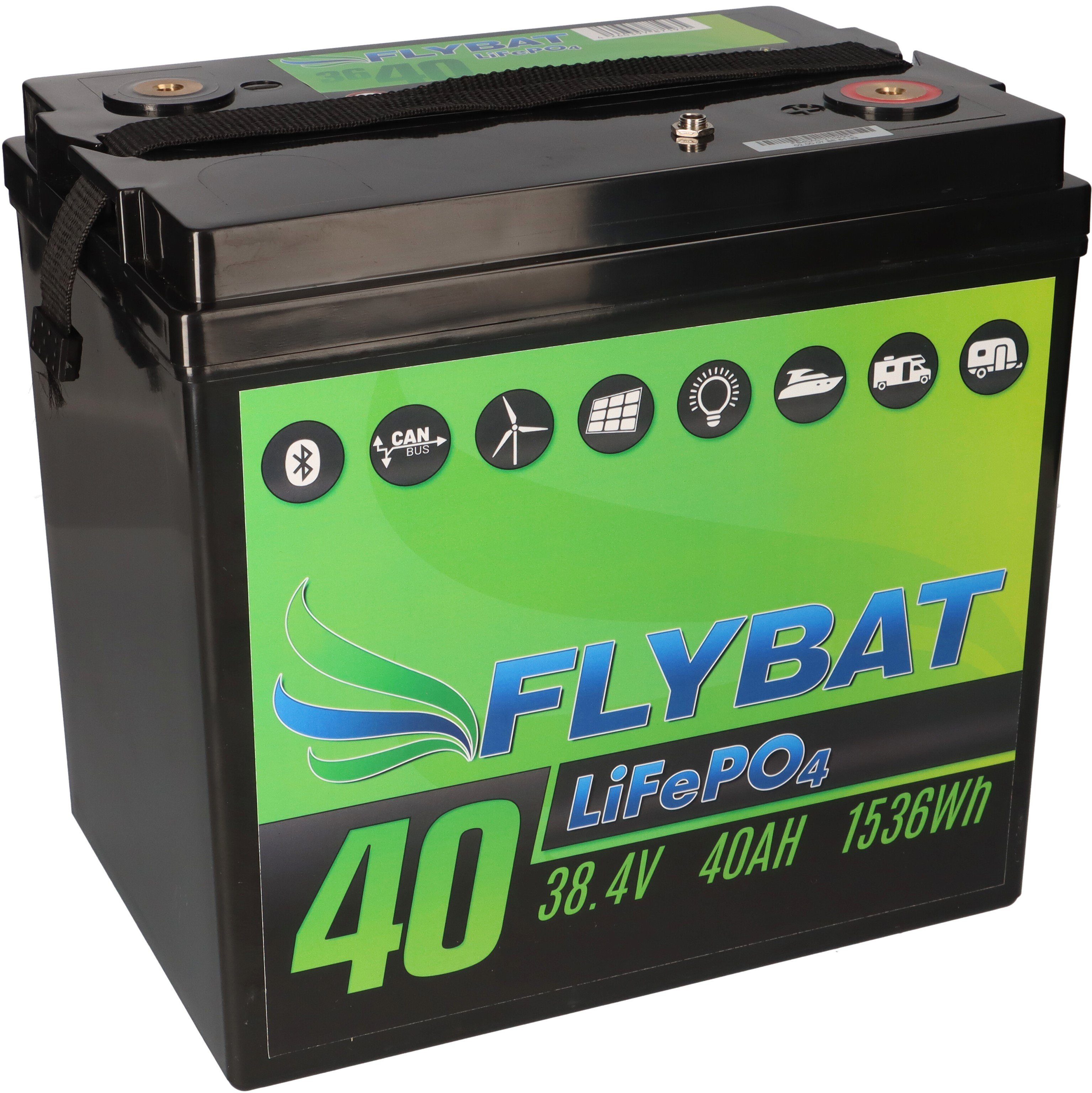 Akkuman.de FLYBAT LiFePO4 Akku 36V (38,4V) 40Ah inkl. Bluetooth und CanBus  Elektromobil-Akku