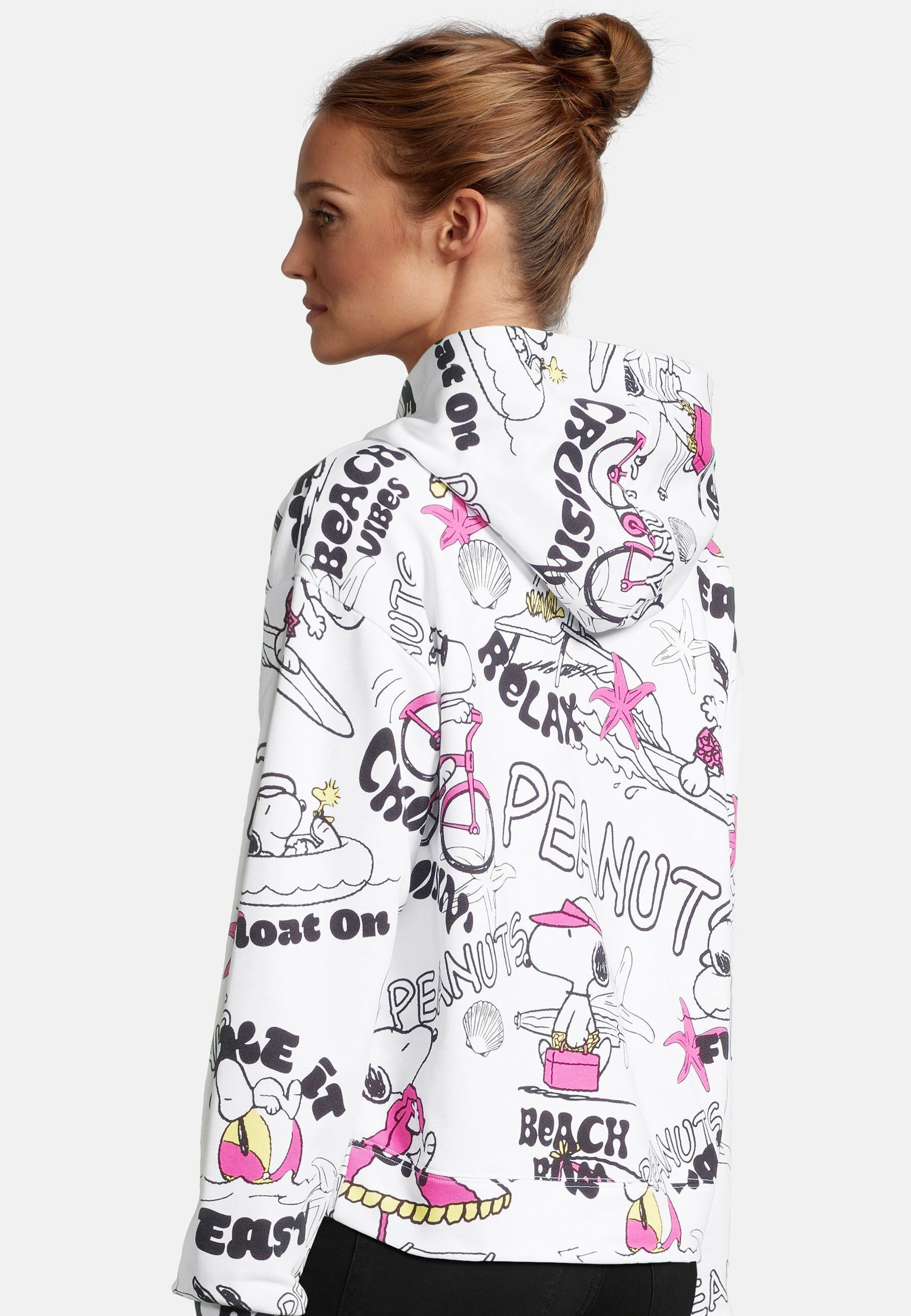 Frogbox Kapuzenpullover mit Alloverprint