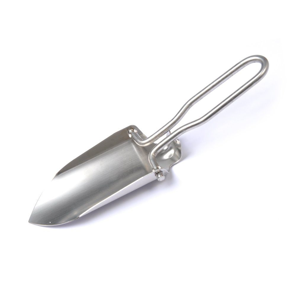AceCamp Schaufel Mini Klappspaten aus Edelstahl mit Tasche, faltbar, (Einzelartikel, 1 St), faltbar, kompakt, inkl. Etui