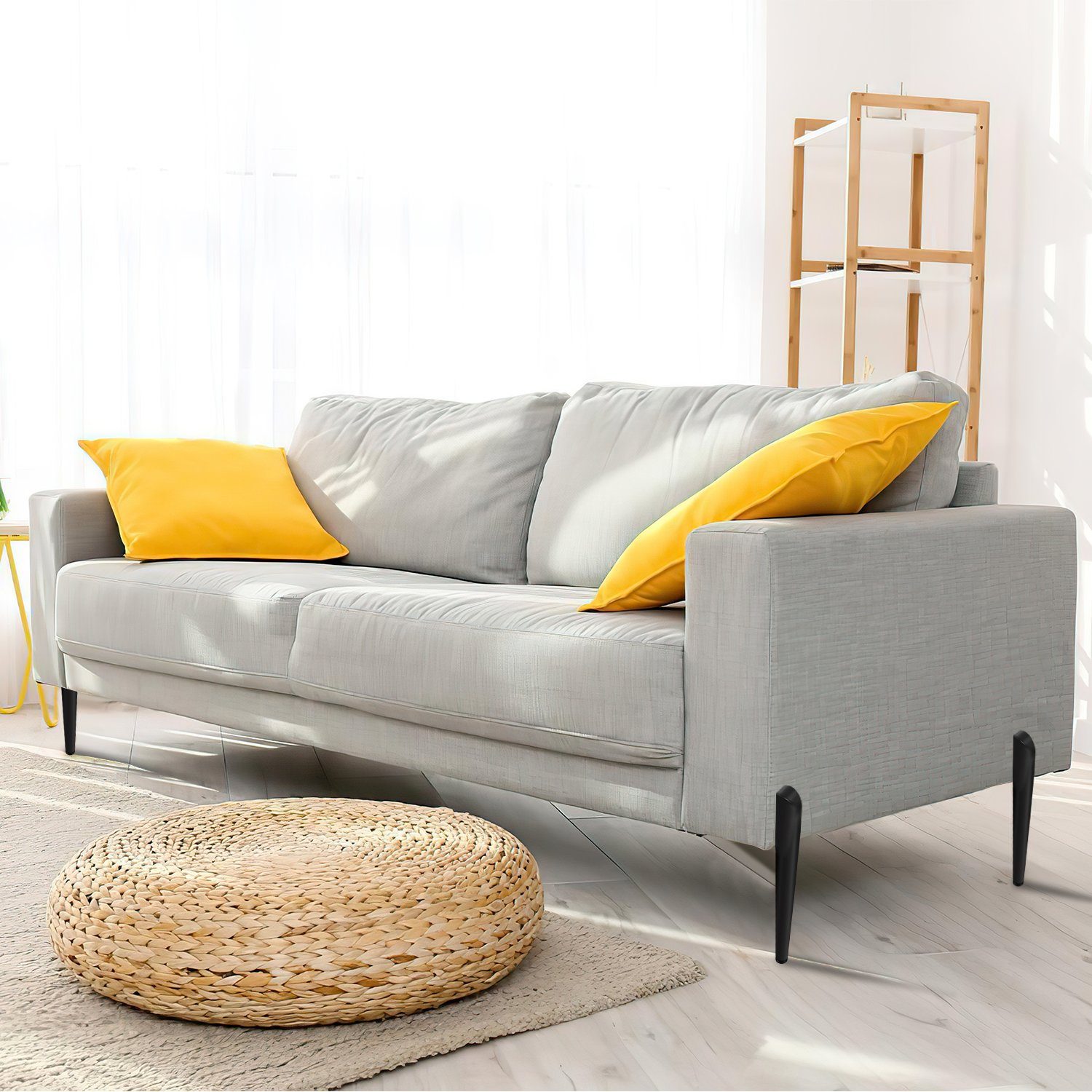 TolleTour Möbelfuß 4X Möbelfüße 20CM Sockelfüße Sockelfüße Gold Verstellbar Couch Gleitfuß Möbelfuß