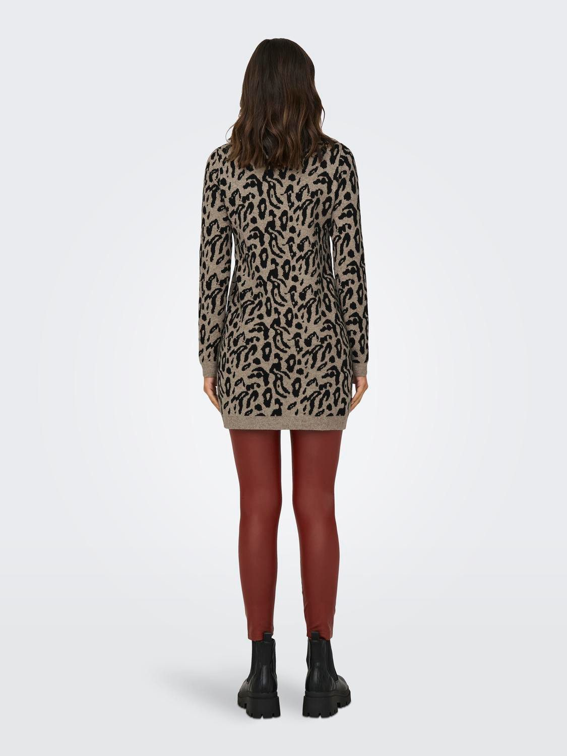ONLY Strickkleid ONLJENNI LS ANIMAL DRESS EX KNT