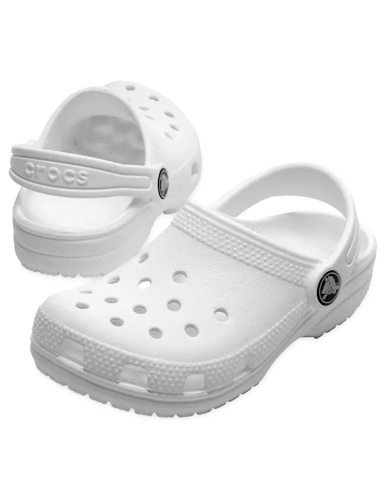Crocs Sandale Classic Clog K weiss Kinder Badeschuh