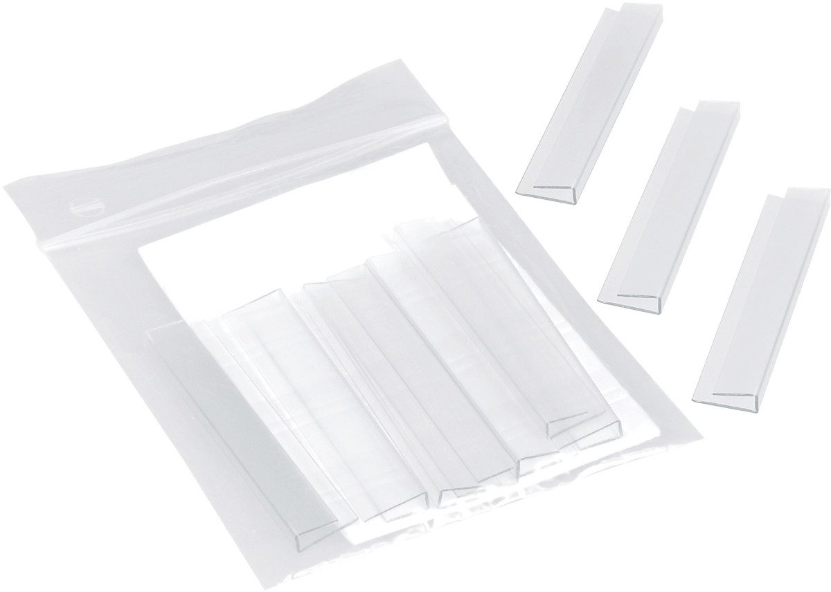 STYRO Organizer Beschriftungshülsen mit Etiketten styrodoc VE=10 Stück transparent/wei