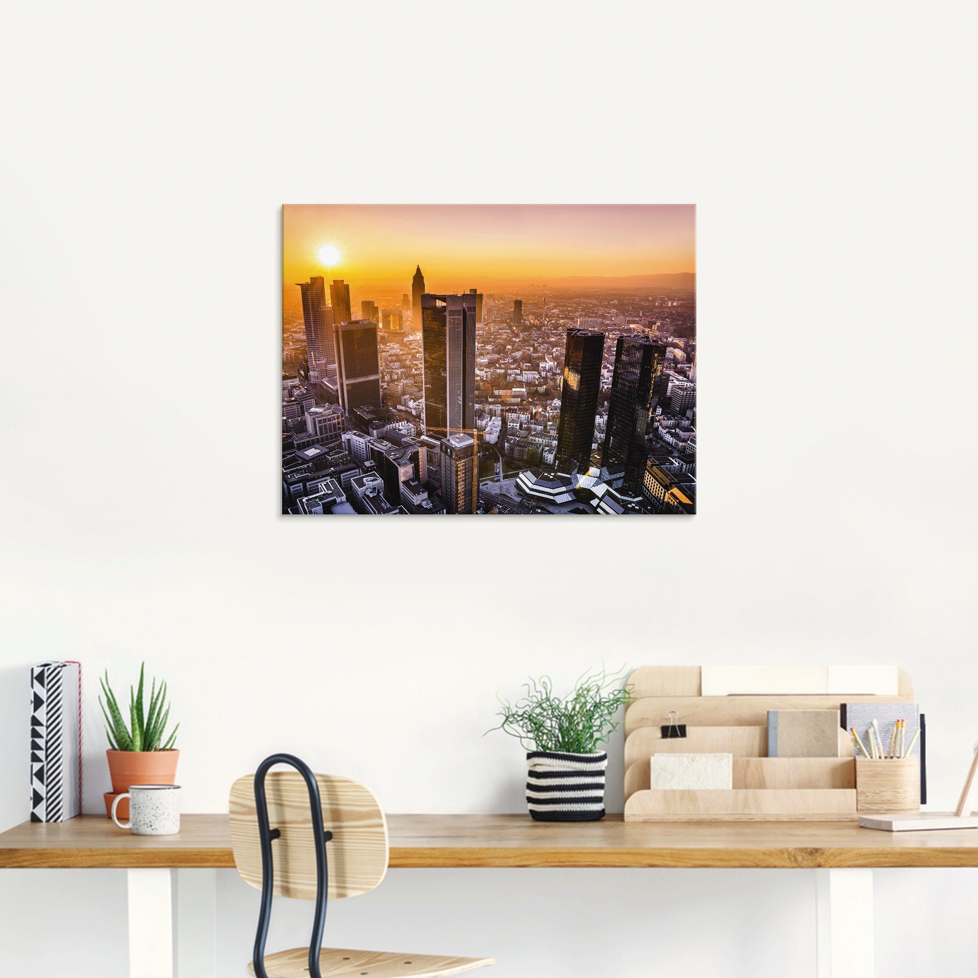 Artland Glasbild »Frankfurt am Main Panorama I«, Deutschland (1 Stück)-kaufen