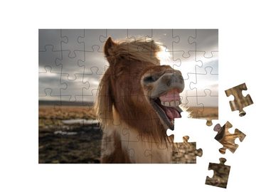 puzzleYOU Puzzle Wildes Islandpferd, 48 Puzzleteile, puzzleYOU-Kollektionen Pferde, Islandpferde