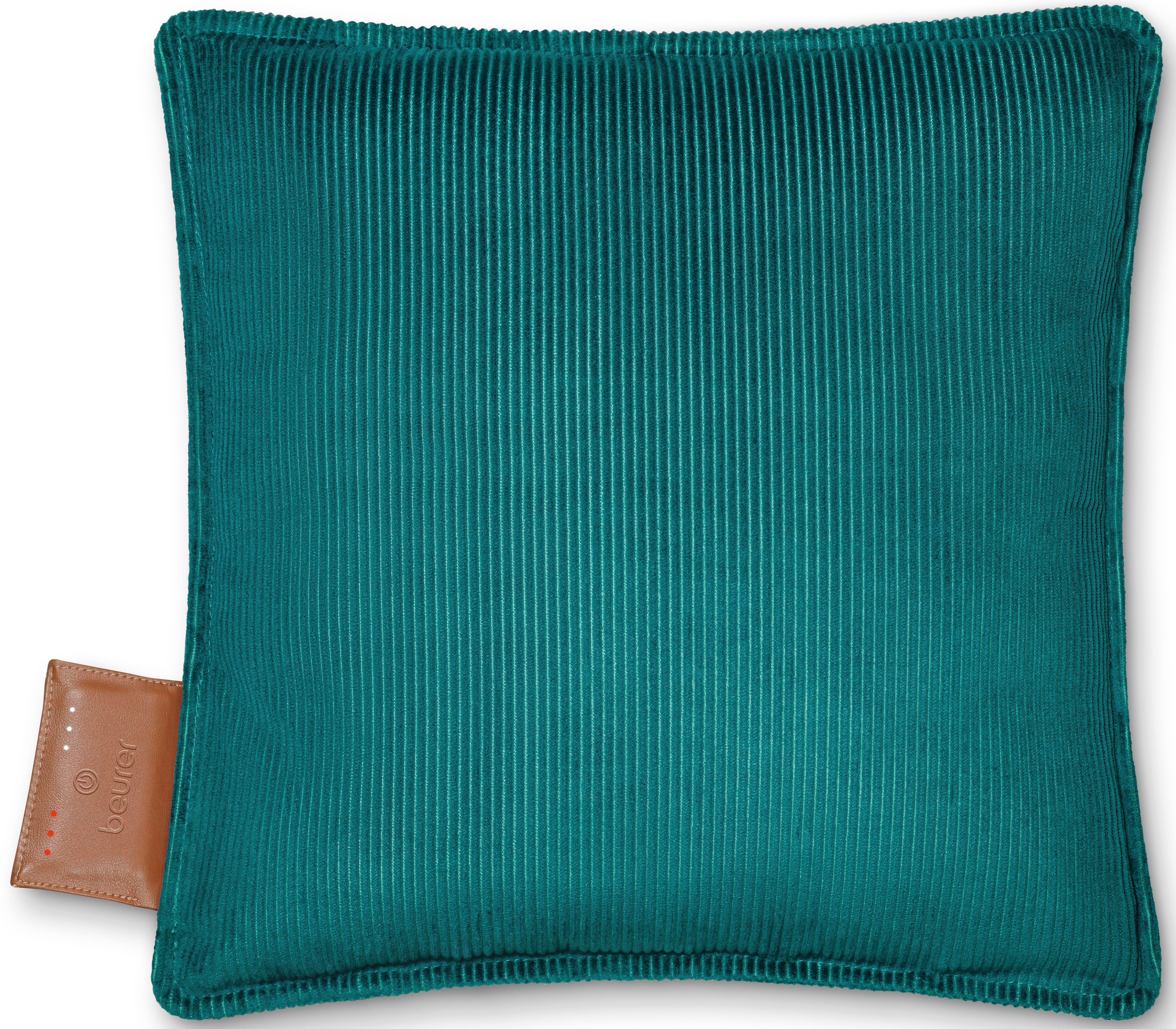 BEURER Грілки HK 77 Heaty, kabellos, Stylisches Design mit modernem Cordstoff, 3 Temperaturstufen, 45x45 cm