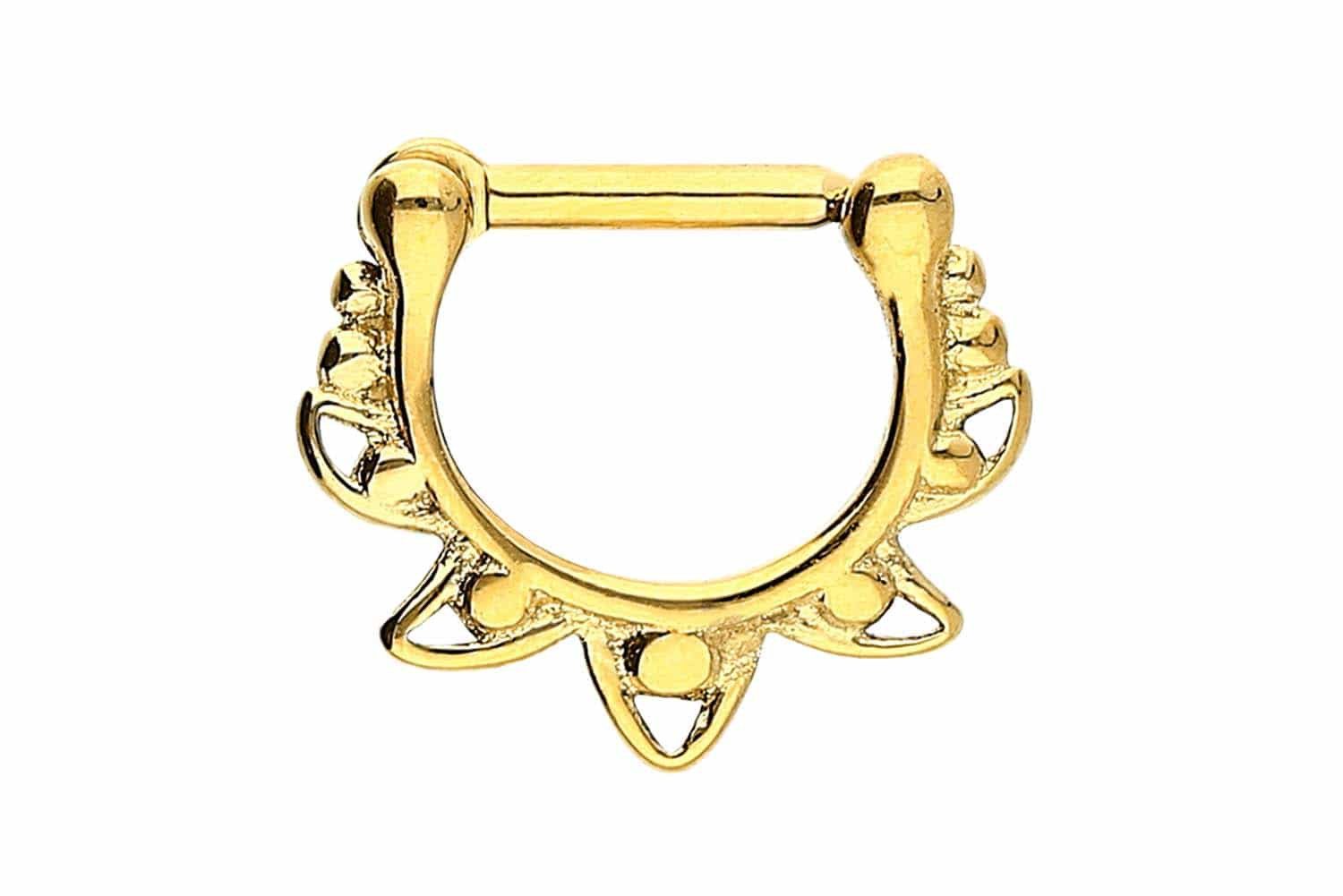 Nasenpiercing Chirurgenstahl Clicker DESIGN Ohrpiercing Septum Nase