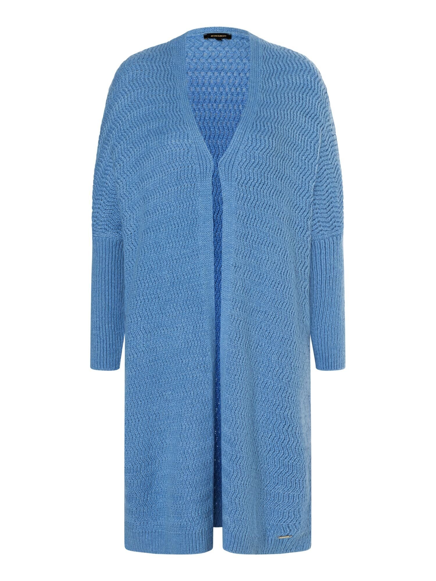 MORE&MORE blau Longstrickjacke