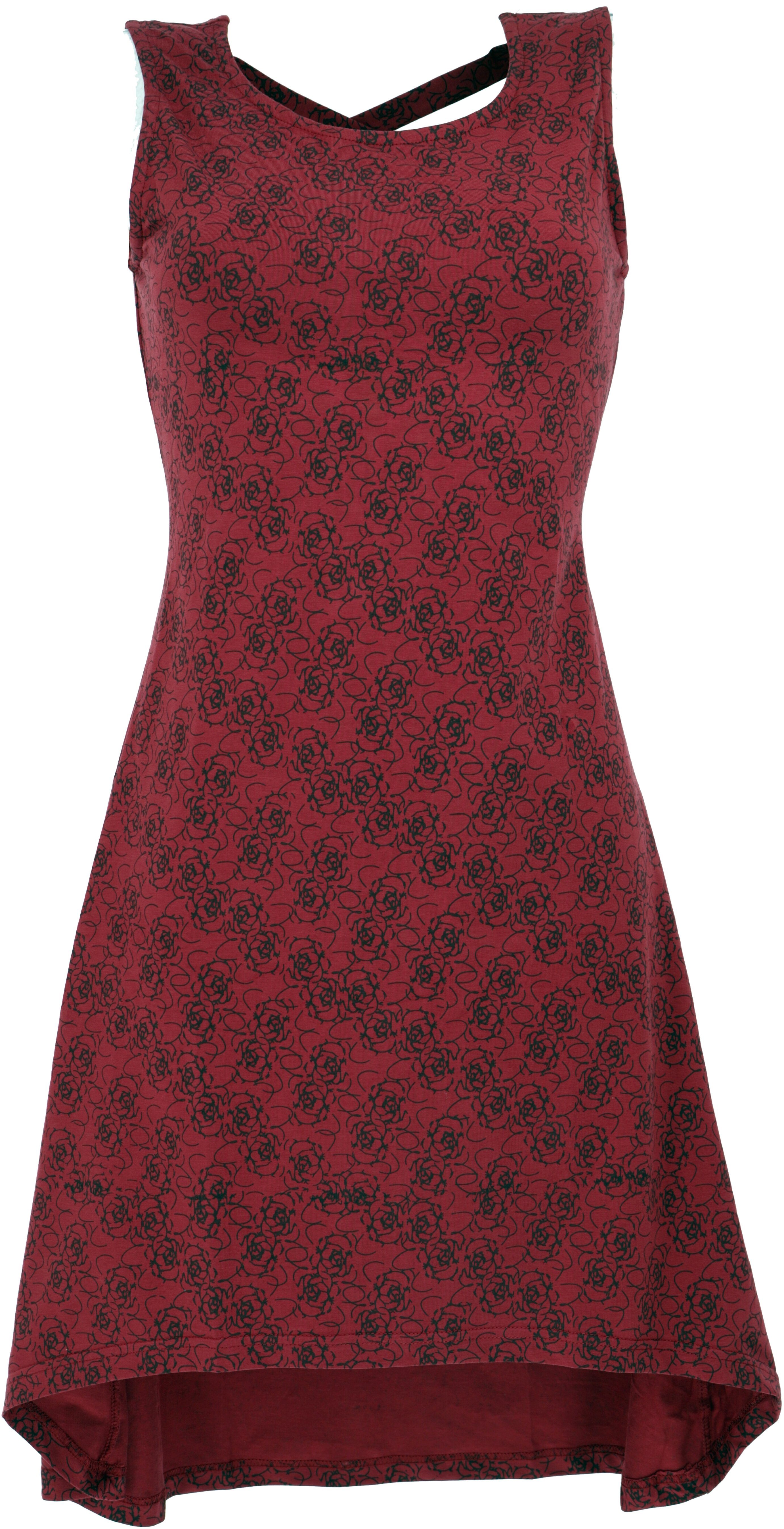 Midikleid Minikleid mit Riemchenrücken aus Bio-Baumwolle,..