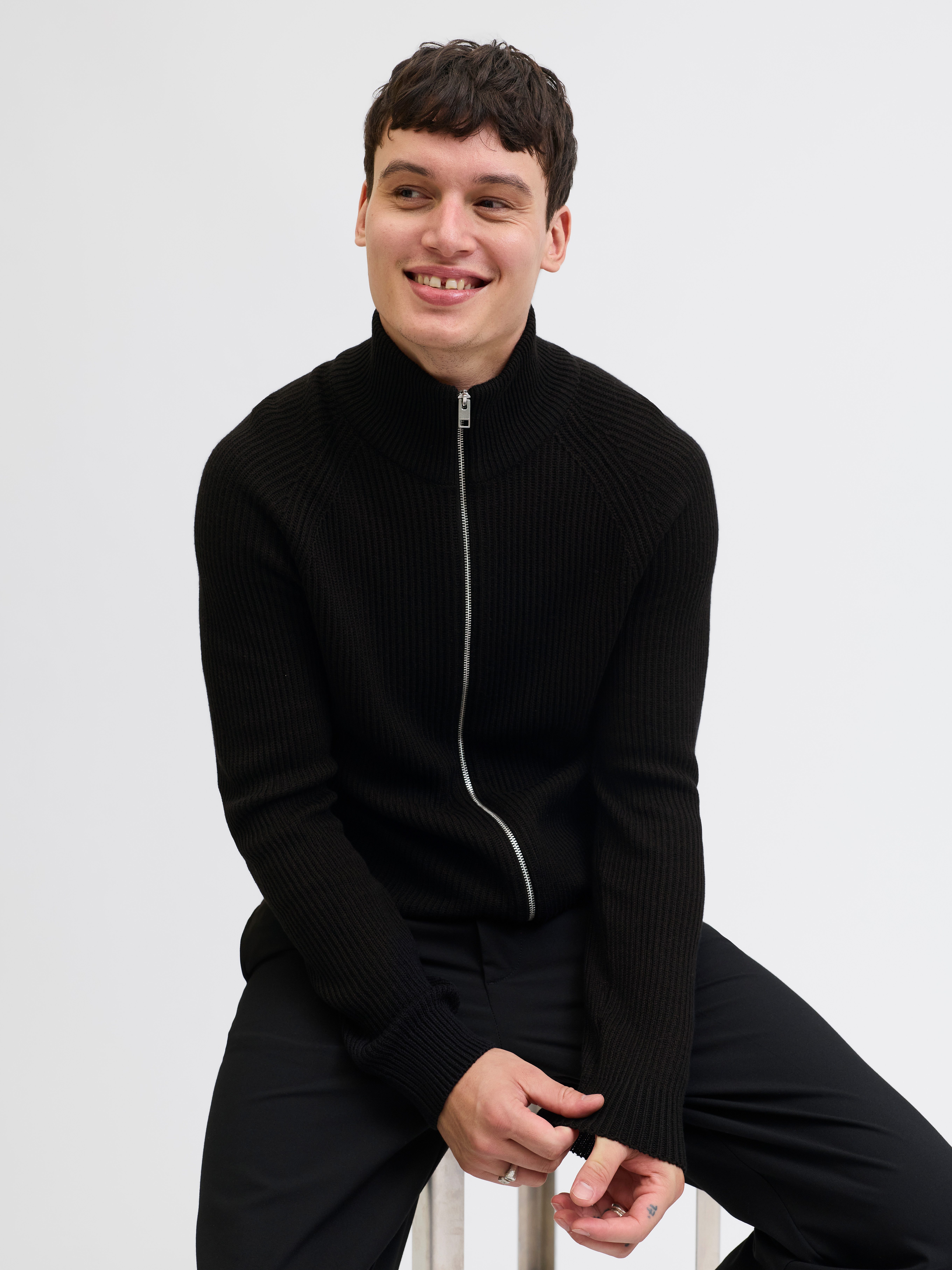 Jack & Jones Strickjacke JJPANNEL KNIT ZIP CARDIGAN AW25 günstig online kaufen