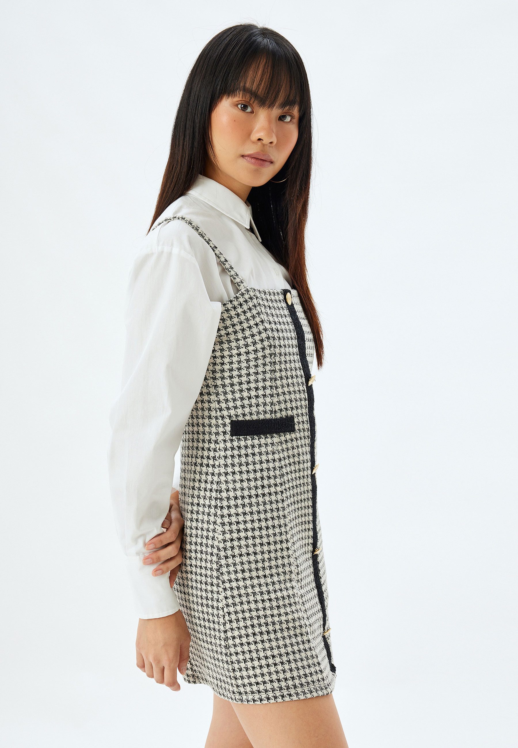 Koton Minikleid Mini Länge Westenkleid