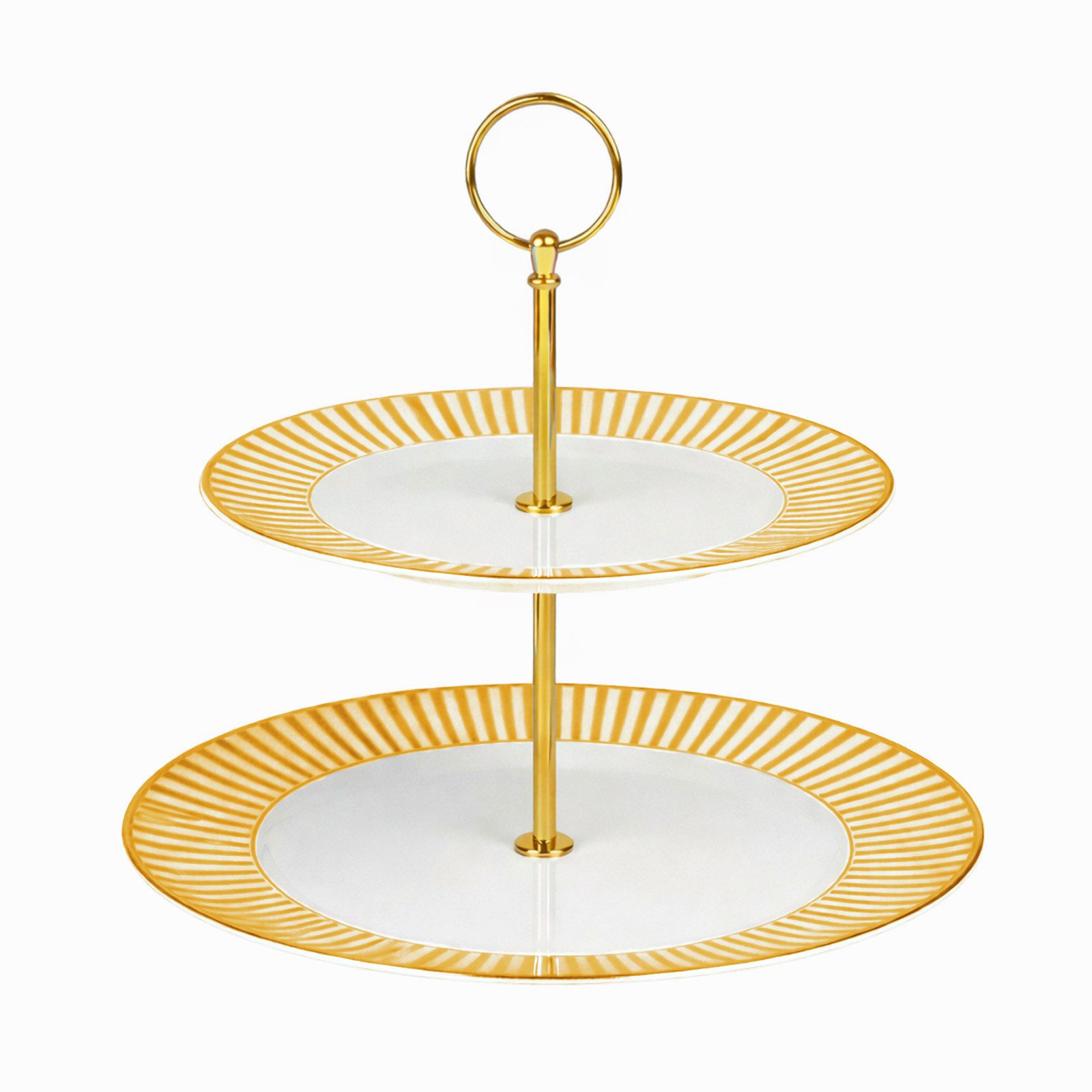 Neuetischkultur Etagere Etagere Keramik 2 stöckig Servieretagere 24 cm, Keramik, (1 Etagere ohne Dekoration)