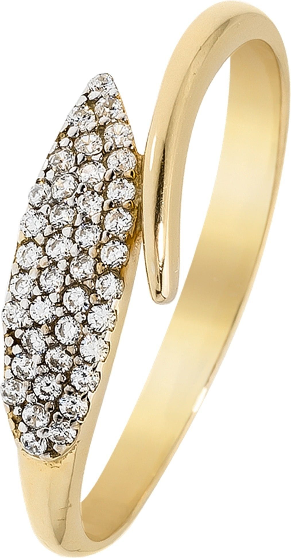 Balia Goldring Balia Ring Blatt für Damen 8K Gold (Fingerring), Fingerring Größe 60 (19,1), 333 Gelbgold - 8 Karat (Blatt gold) Gold 3