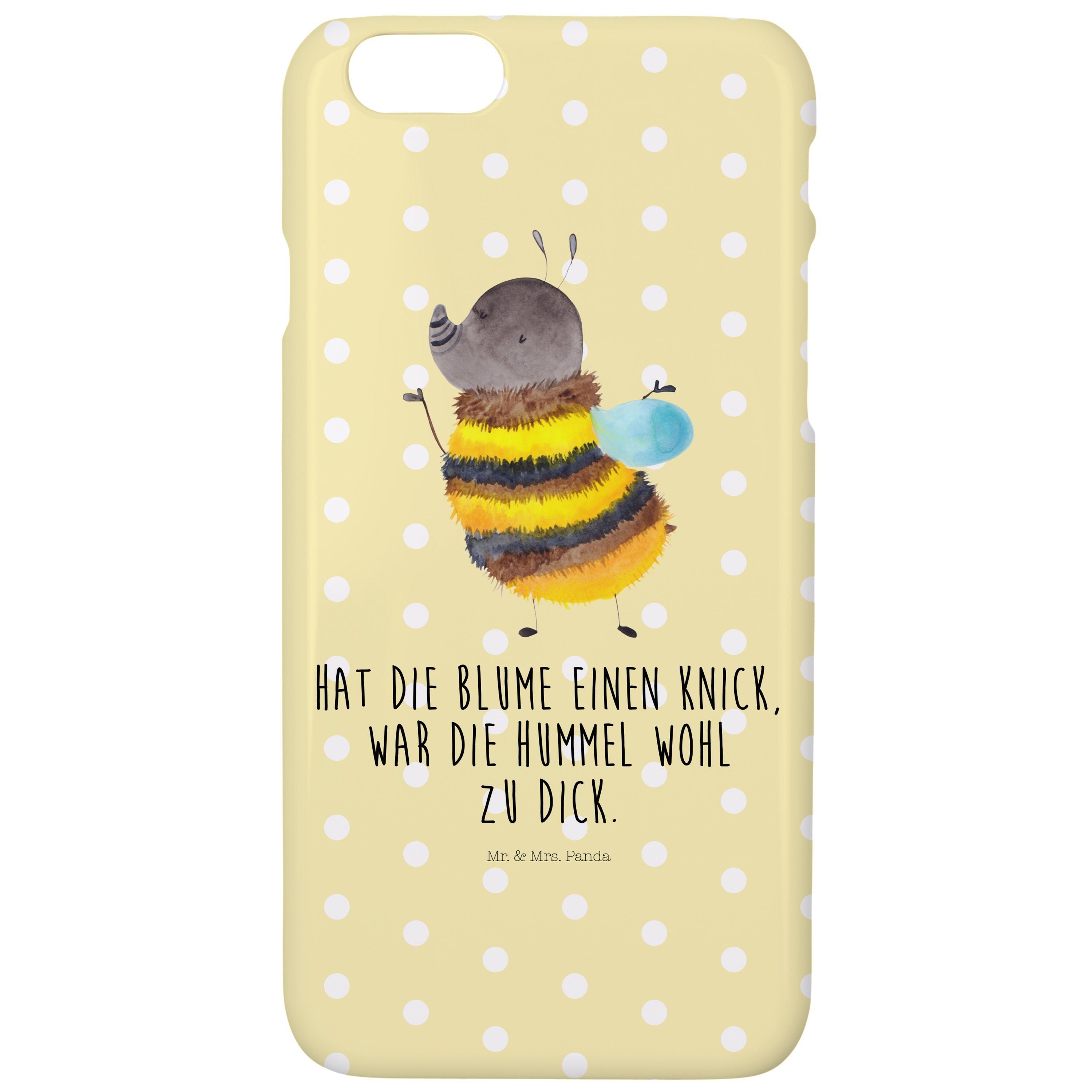 Mr. & Mrs. Panda Handyhülle »Hummel flauschig Gelb Pastell Blume